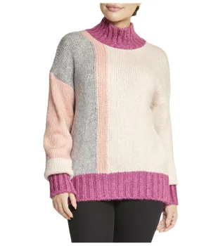 Luxury Feel Color Block Tunic Sweater  Last Chance!