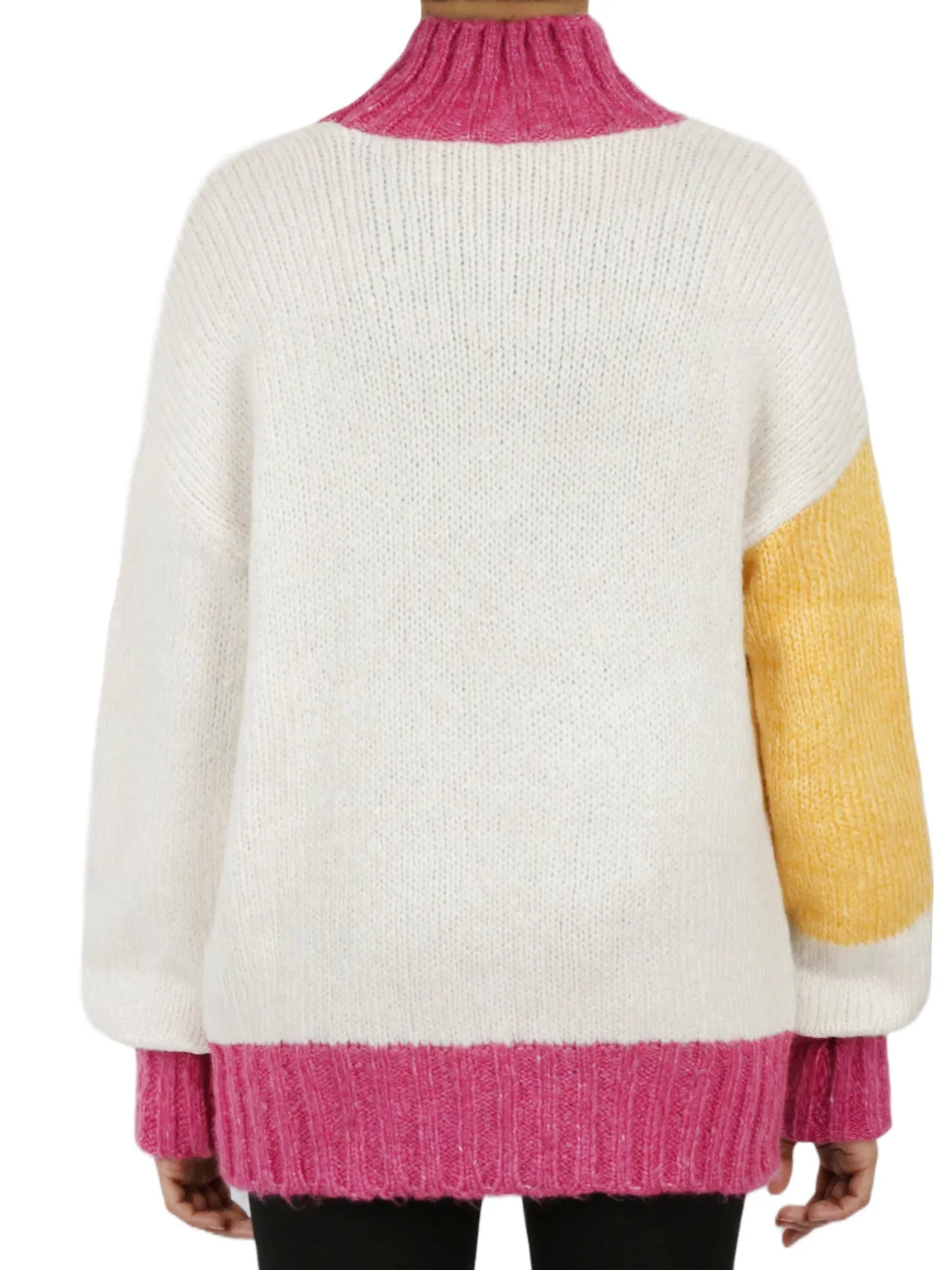Luxury Feel Color Block Tunic Sweater  Last Chance!