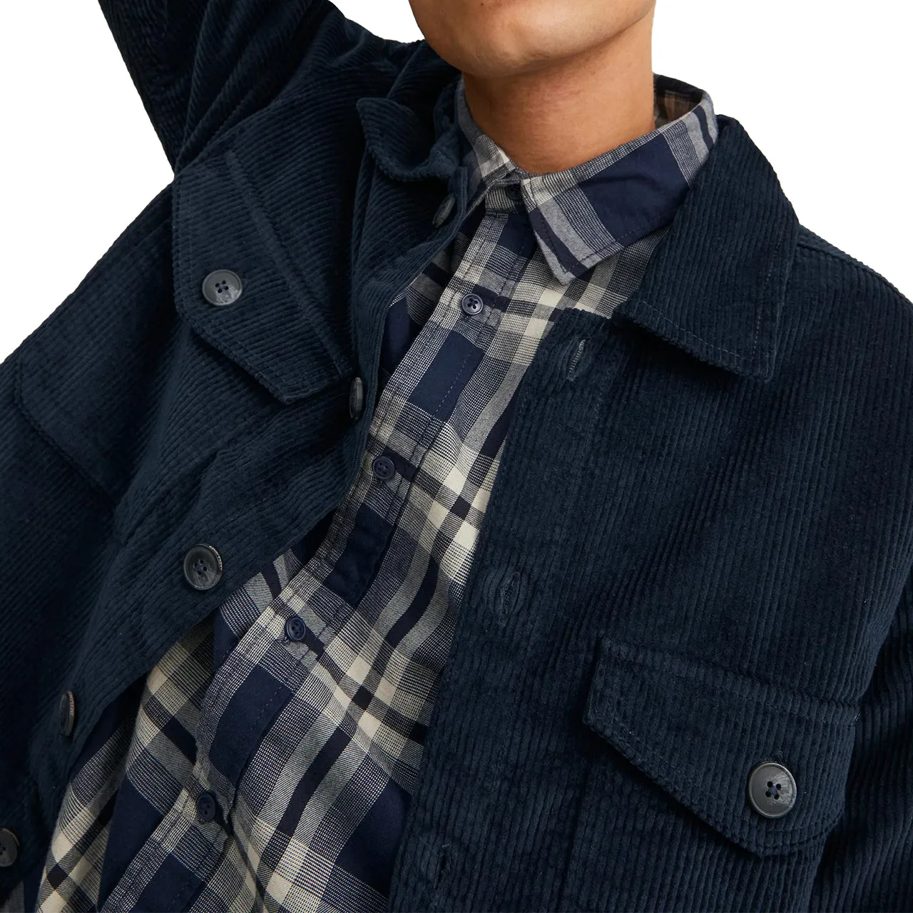 Luxury Feel Long Sleeve Ollie Corduroy Woodside Overshirt  Almost Gone!