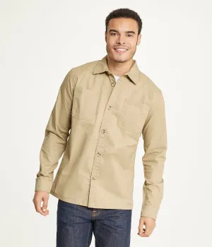 Luxury Feel Men's Long Sleeve Shirt Jacket Stretch Twill  Almost Gone!