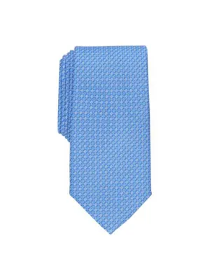Men's Classic Geo Neat Tie,Light Blue