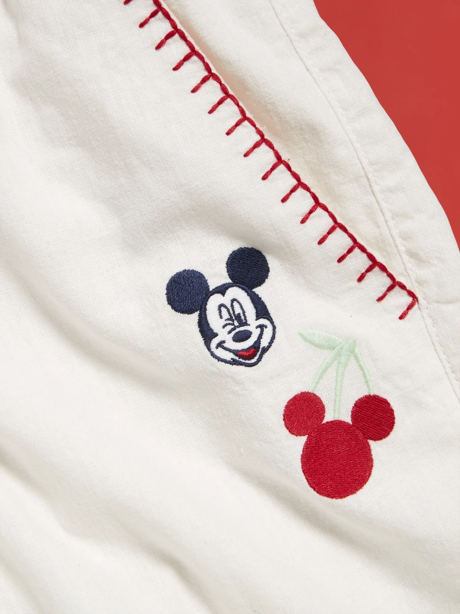 Old Navy x Disney Mickey Mouse Linen-Blend Jogger Shorts -- 7-inch inseam