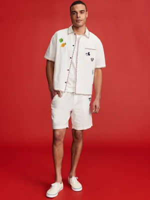 Old Navy x Disney Mickey Mouse Linen-Blend Jogger Shorts -- 7-inch inseam