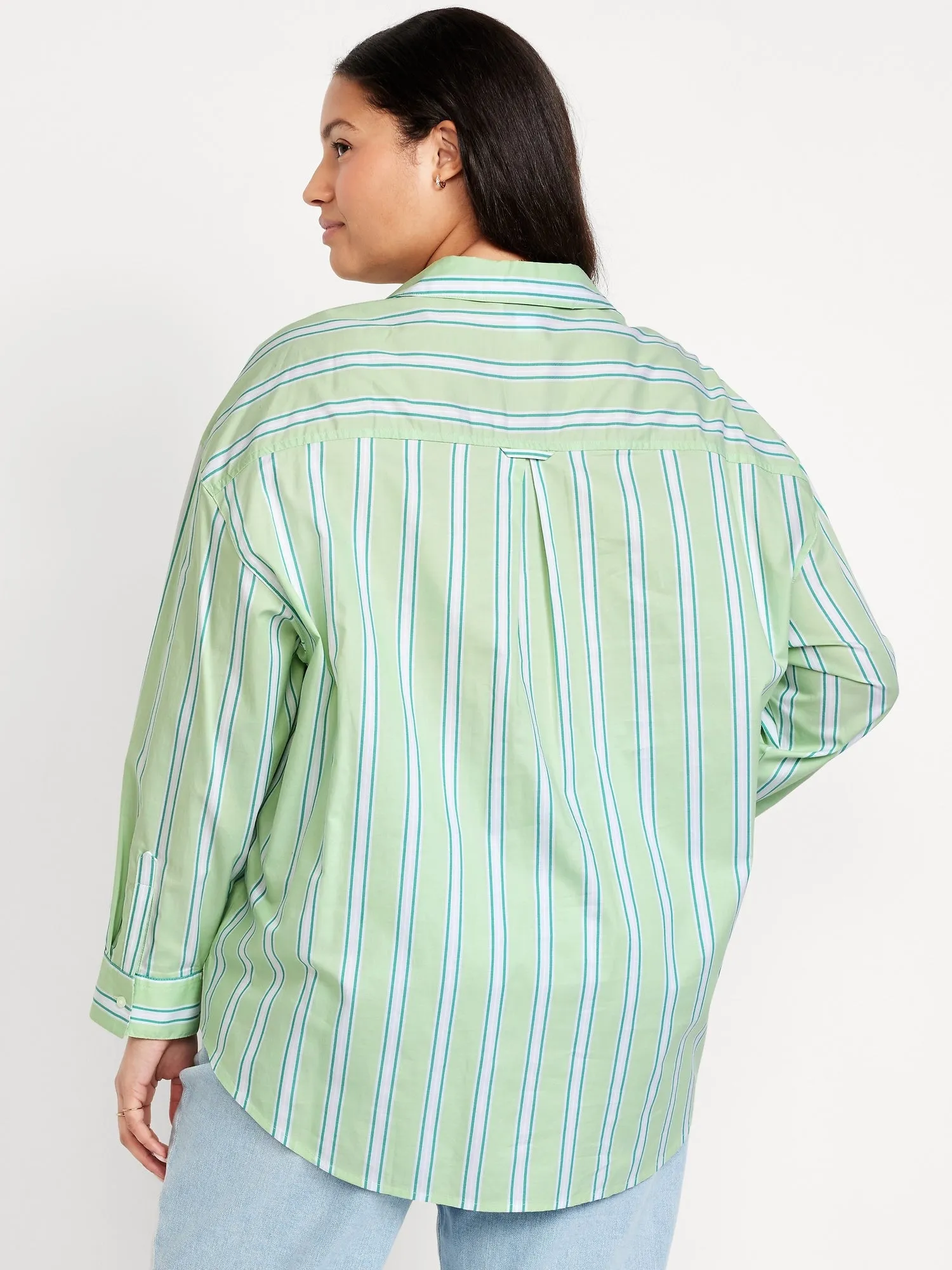 Oversized Button-Down Boyfriend Shirt