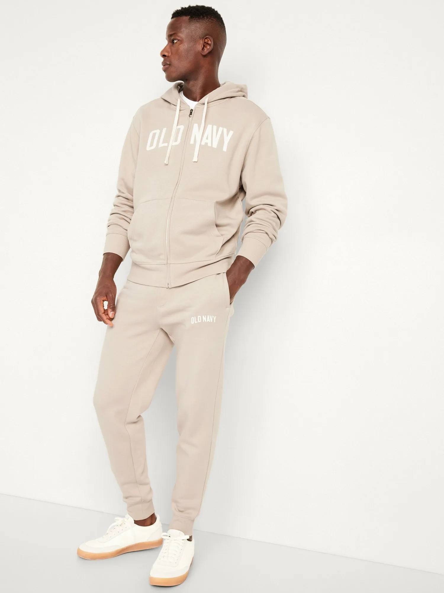 Oversized Logo Zip Hoodie