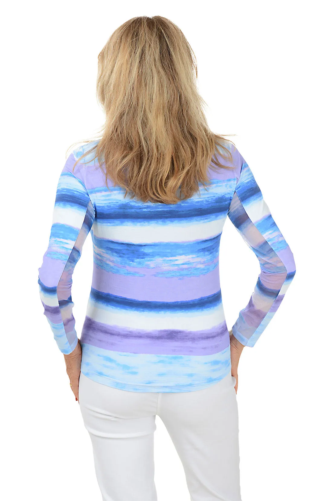 Periwinkle Amy Watercolor UPF50  Sun Shirt