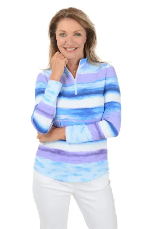 Periwinkle Amy Watercolor UPF50  Sun Shirt