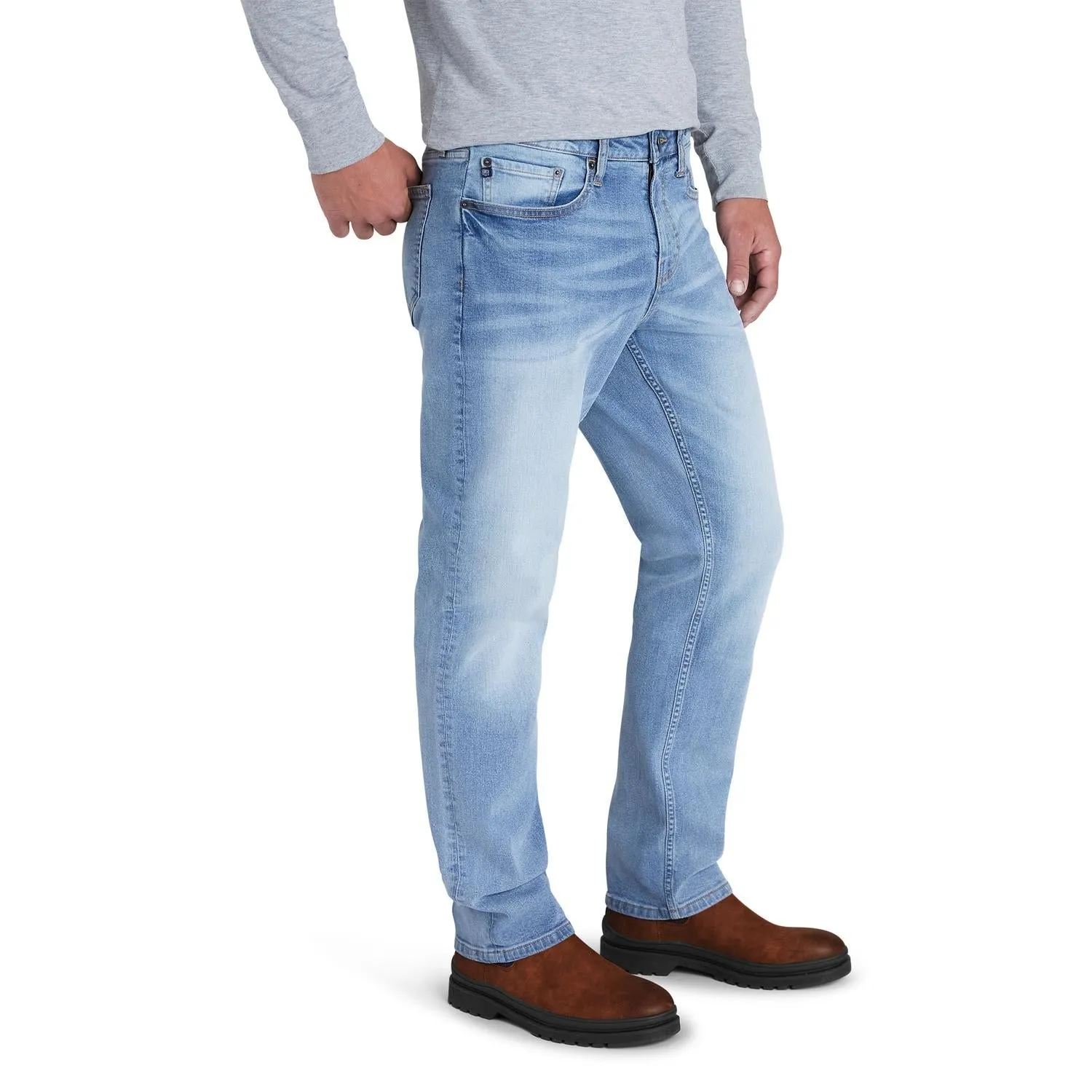 Premium Quality Chaps Men's 5-Pocket Denim Regular Fit  Today Only!