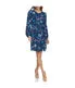 Premium Quality Jewel Neck Long Sleeve Fit & Flare With Trapunto Belt Navy  Last Chance!