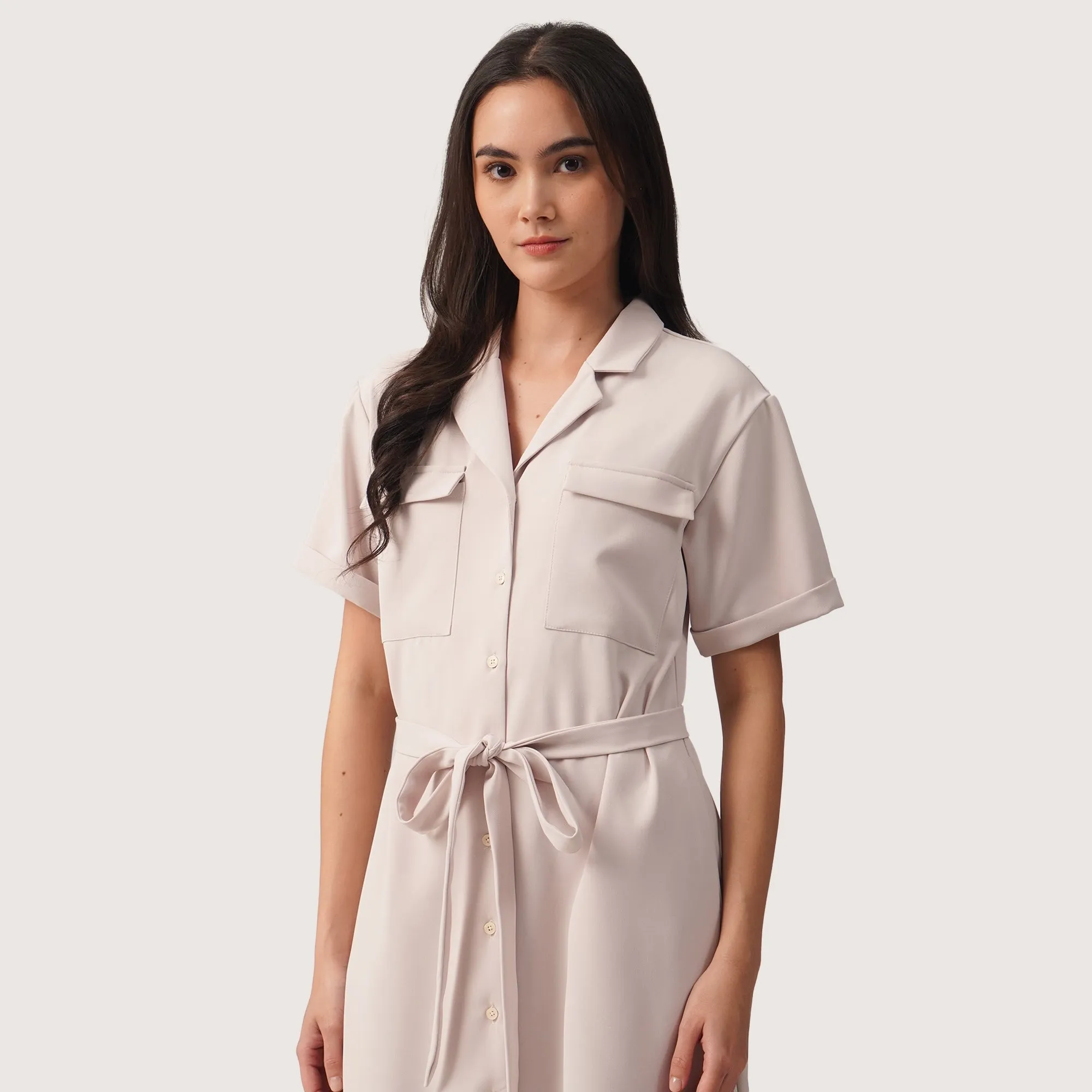 Regatta- Button-Front Shirtdress