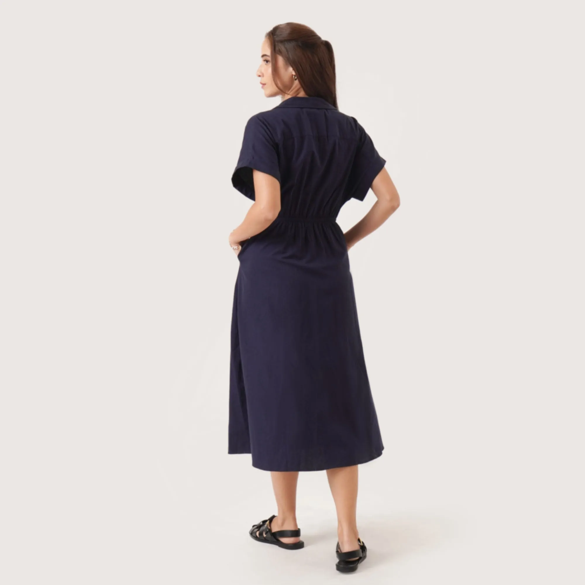 Regatta- Button-Front Shirtdress