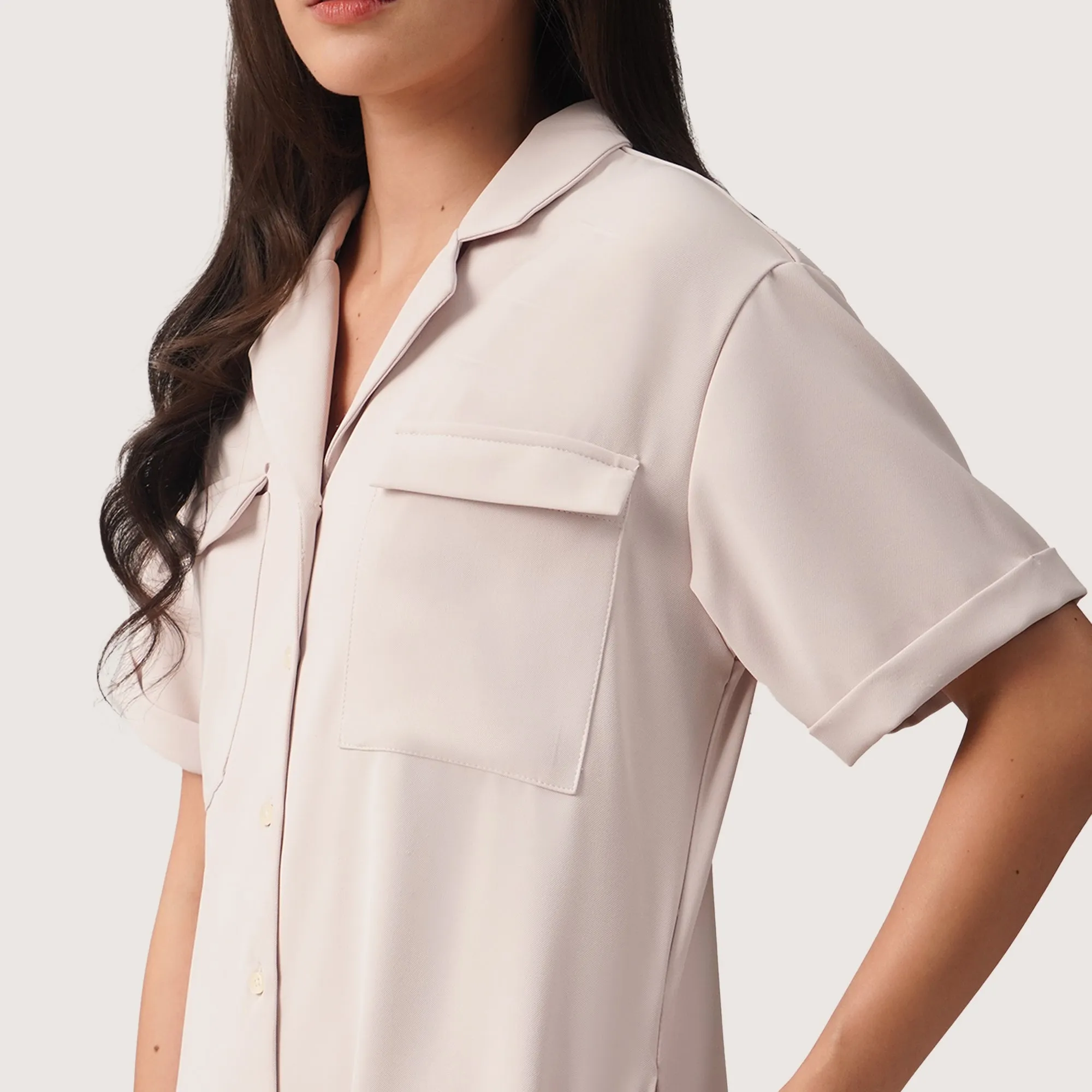 Regatta- Button-Front Shirtdress