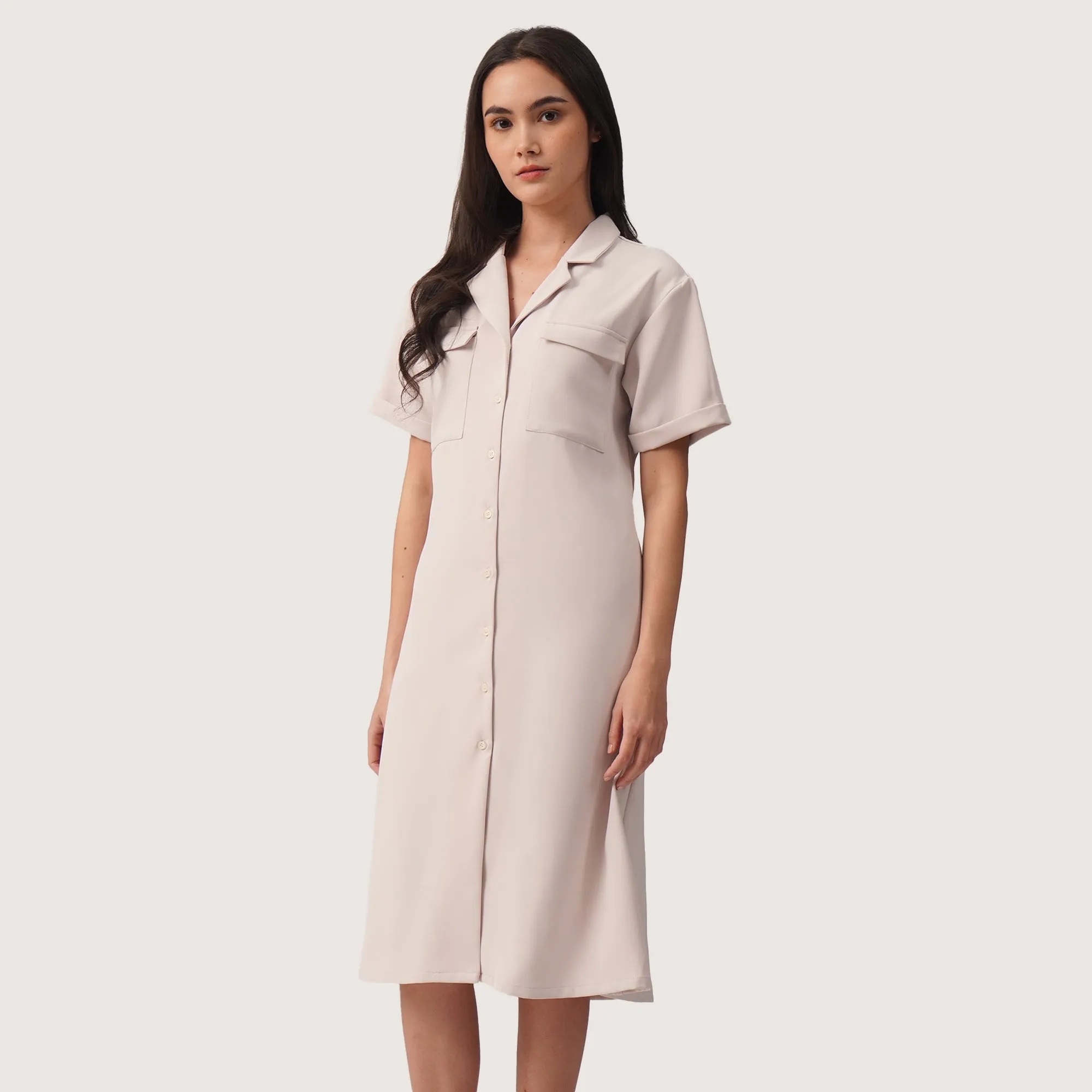 Regatta- Button-Front Shirtdress