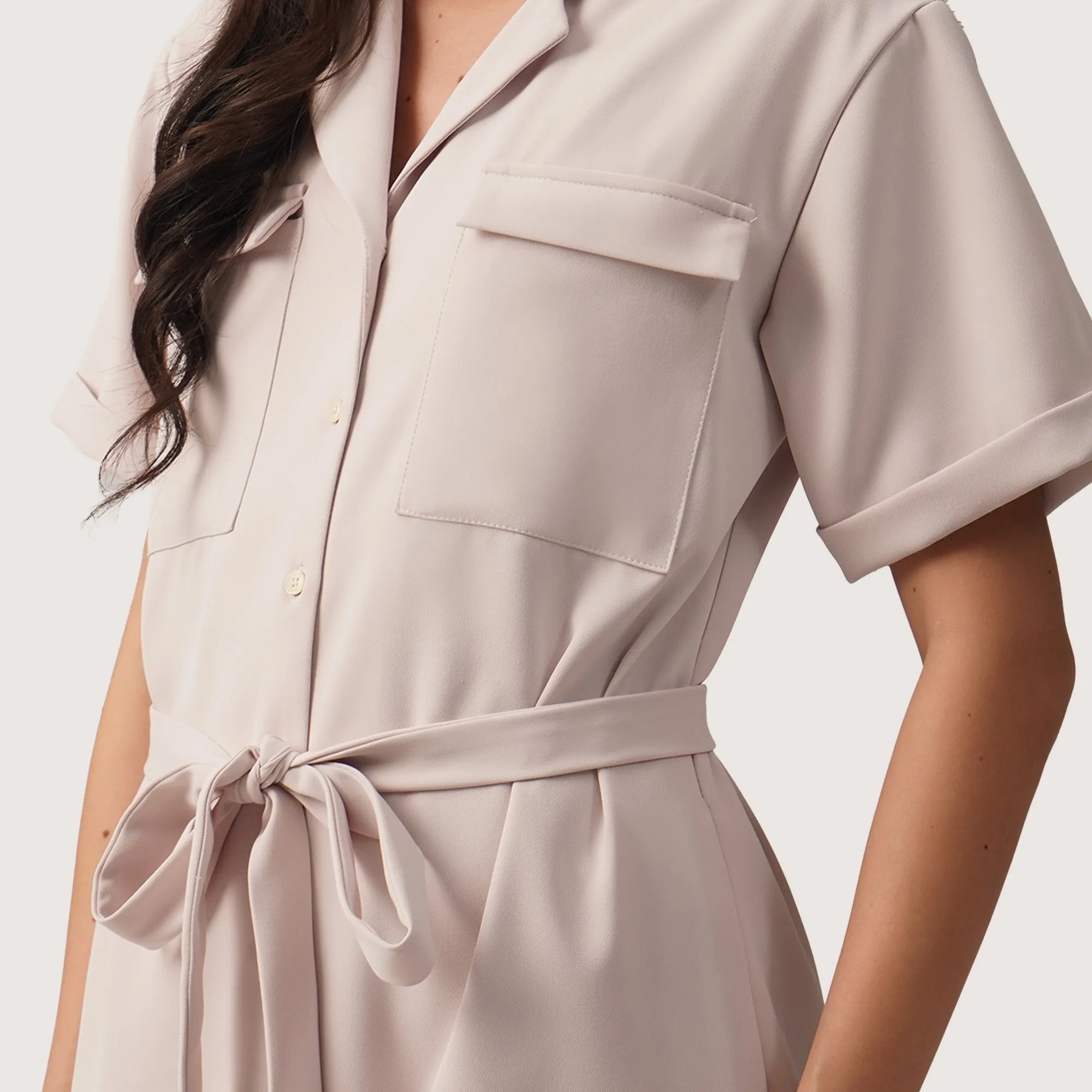 Regatta- Button-Front Shirtdress