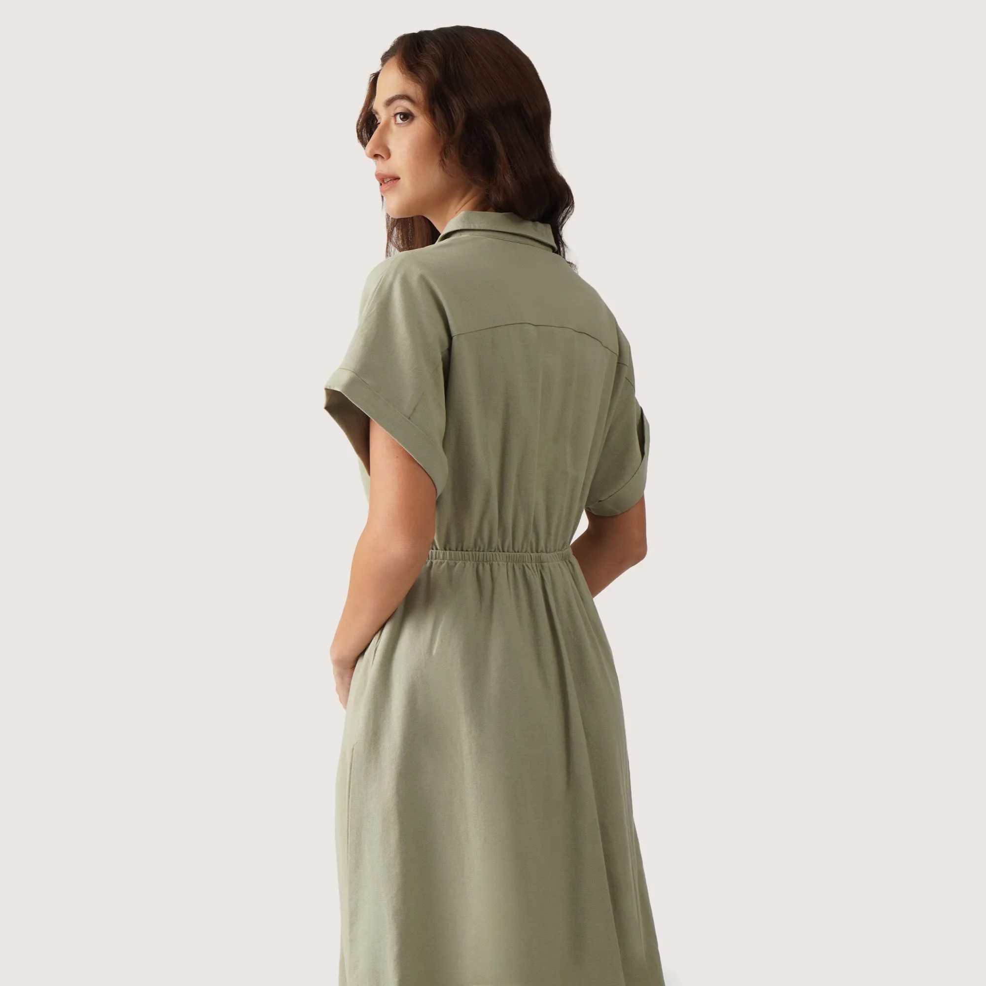 Regatta- Button-Front Shirtdress