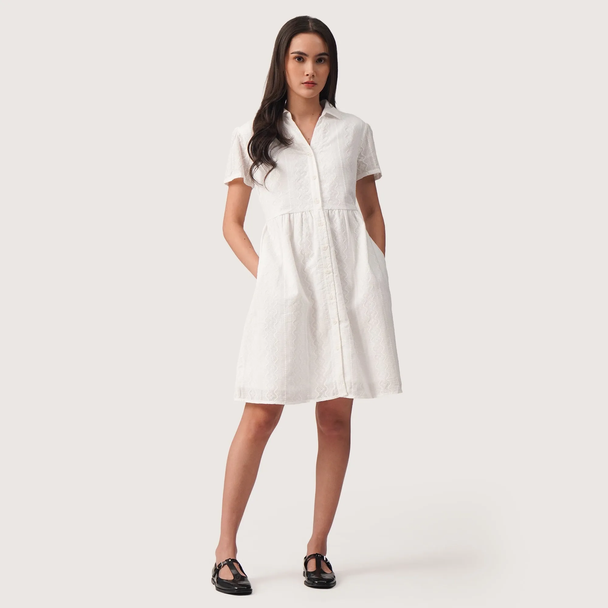 Regatta- Eyelet Shirtdress