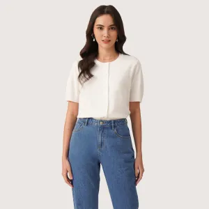 Regatta- Flat Knit Buttoned Top