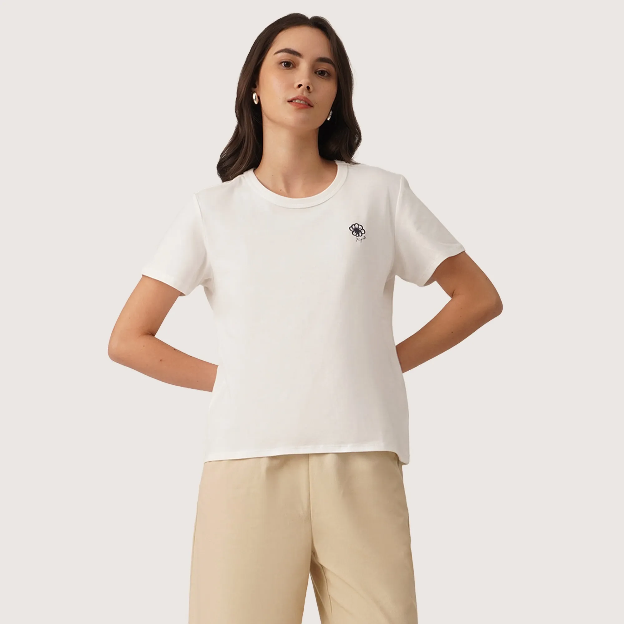 Regatta- Floral Embroidery Graphic T-Shirt