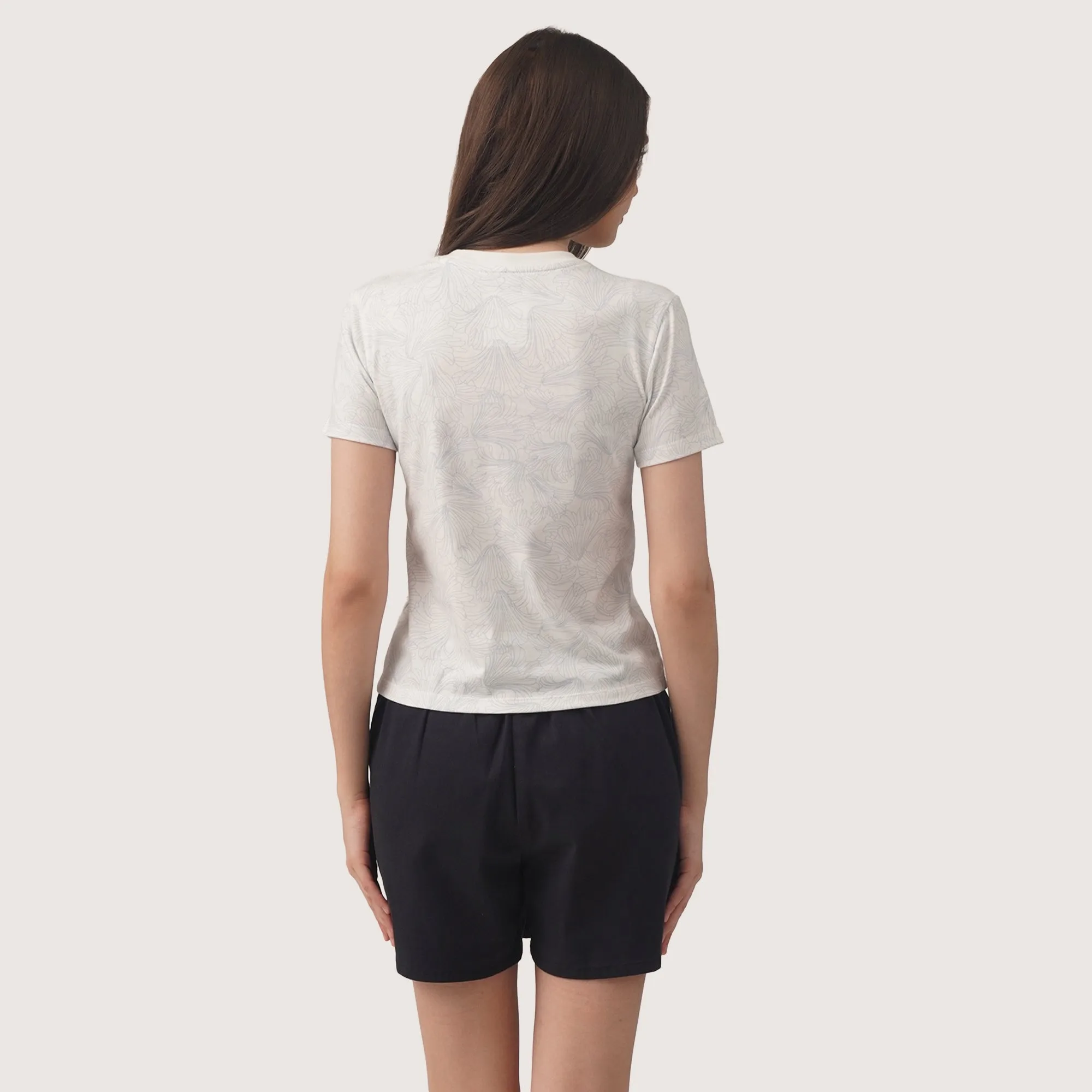 Regatta- Floral Line Art Graphic T-Shirt
