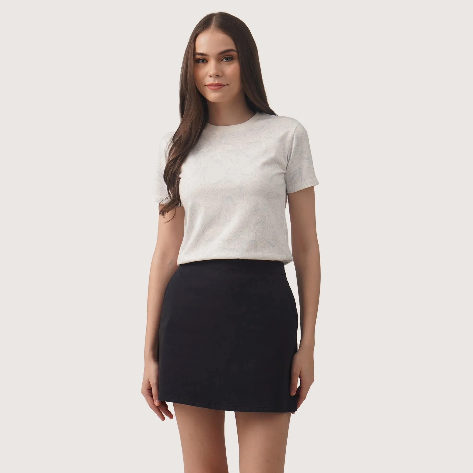 Regatta- Floral Line Art Graphic T-Shirt
