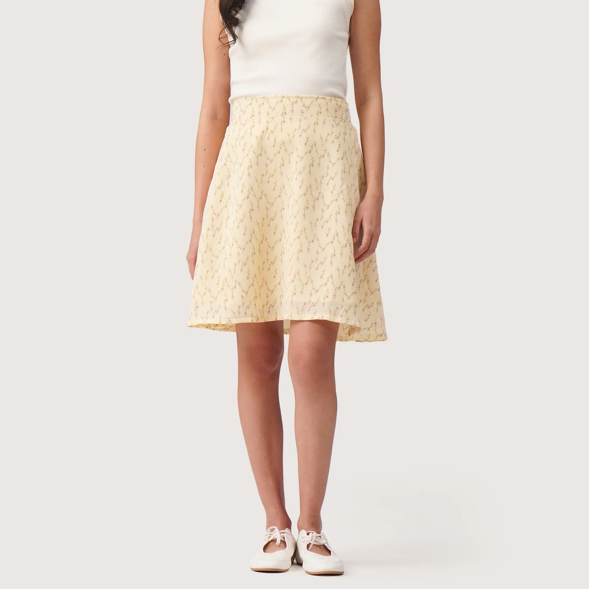 Regatta- Floral Skater Skirt