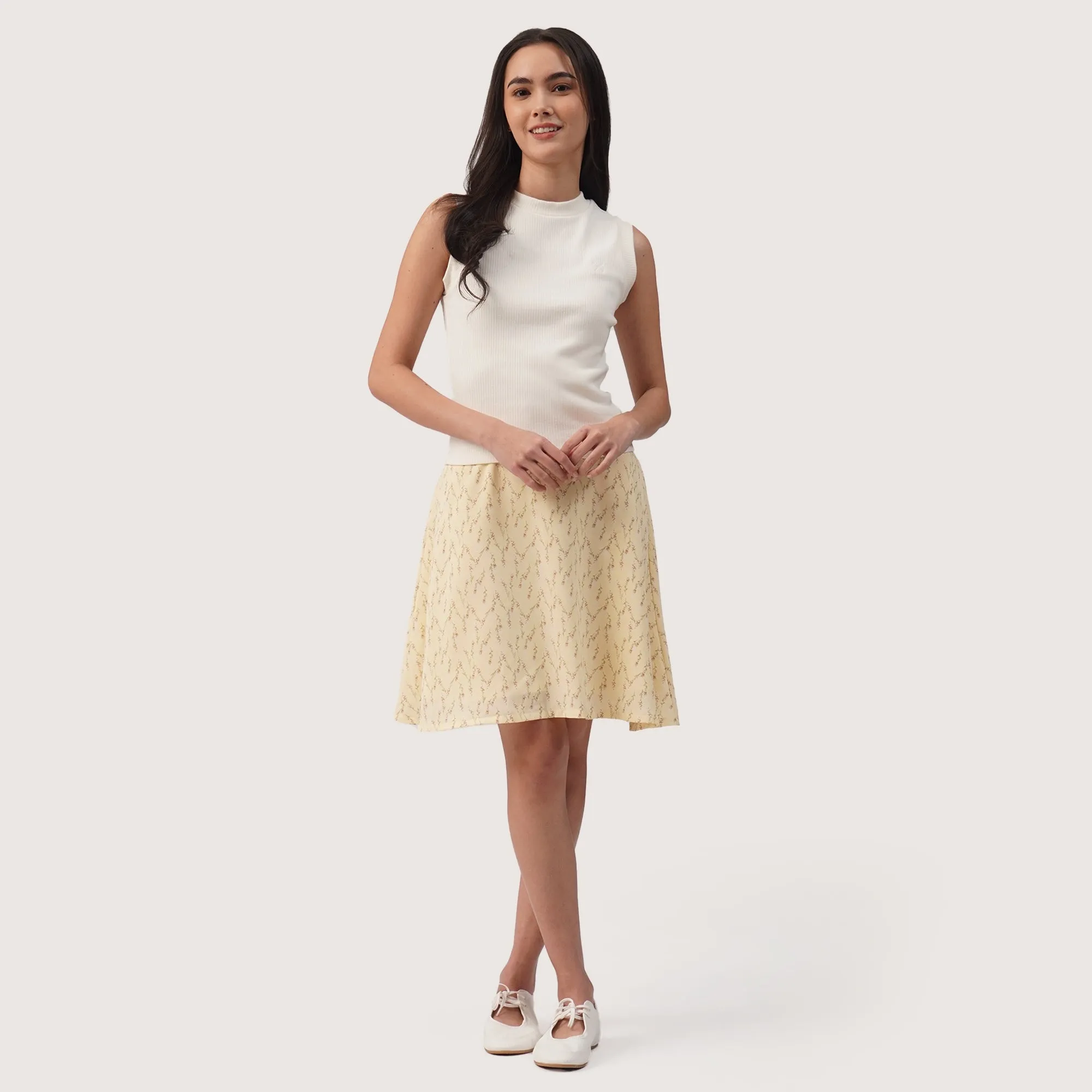 Regatta- Floral Skater Skirt