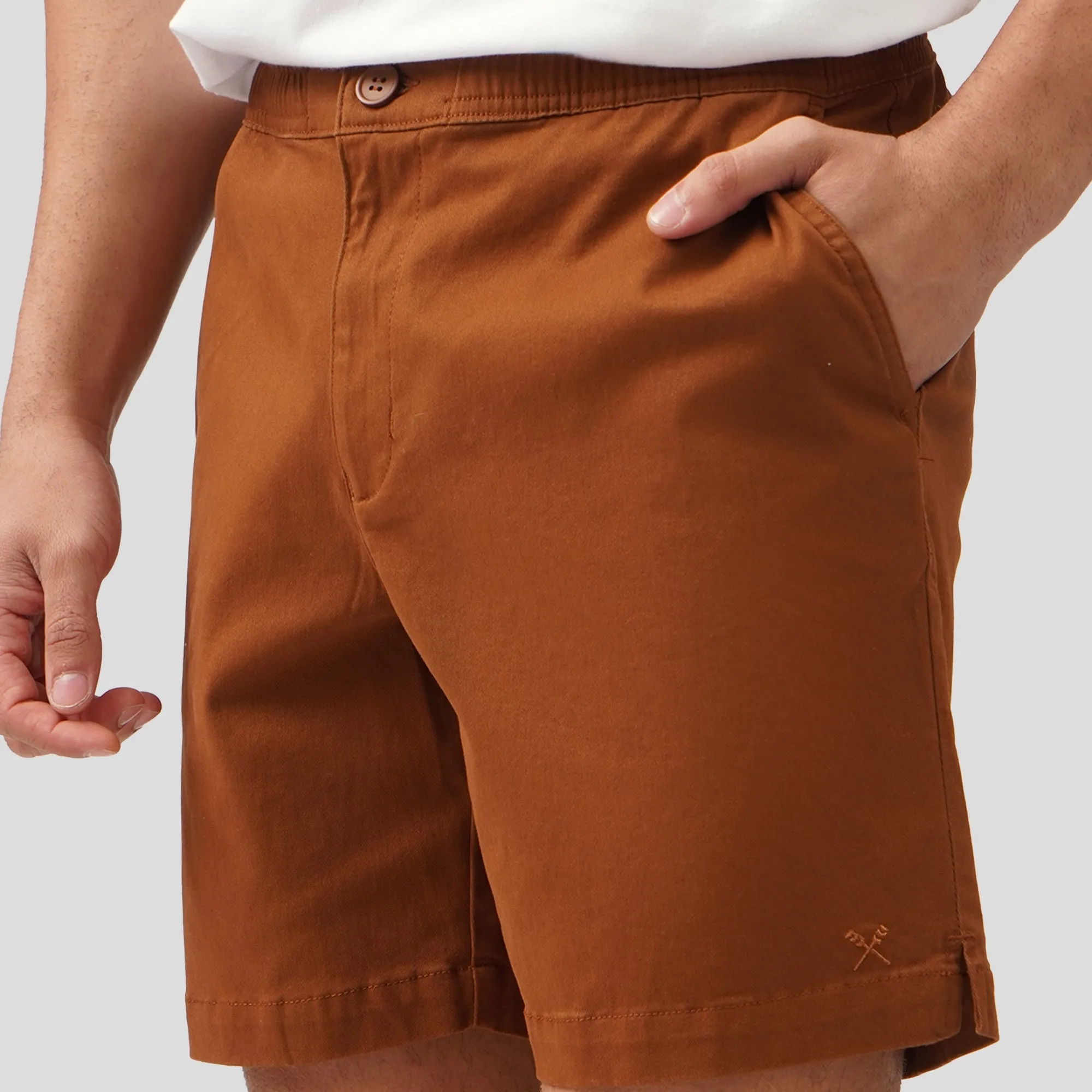 Regatta- Gartered Twill Deck Shorts With Side Vents