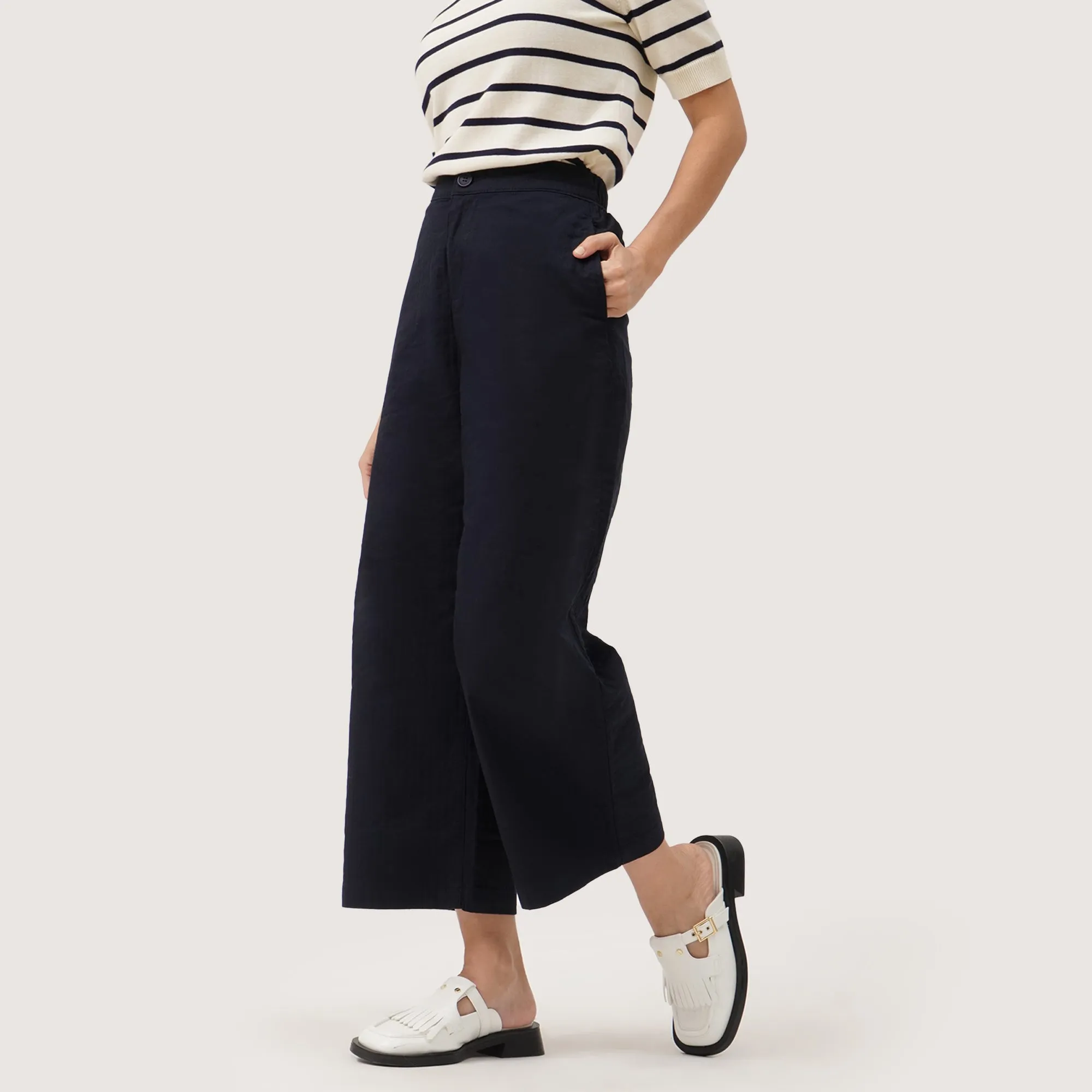 Regatta- Garterized Wide Legged Trousers