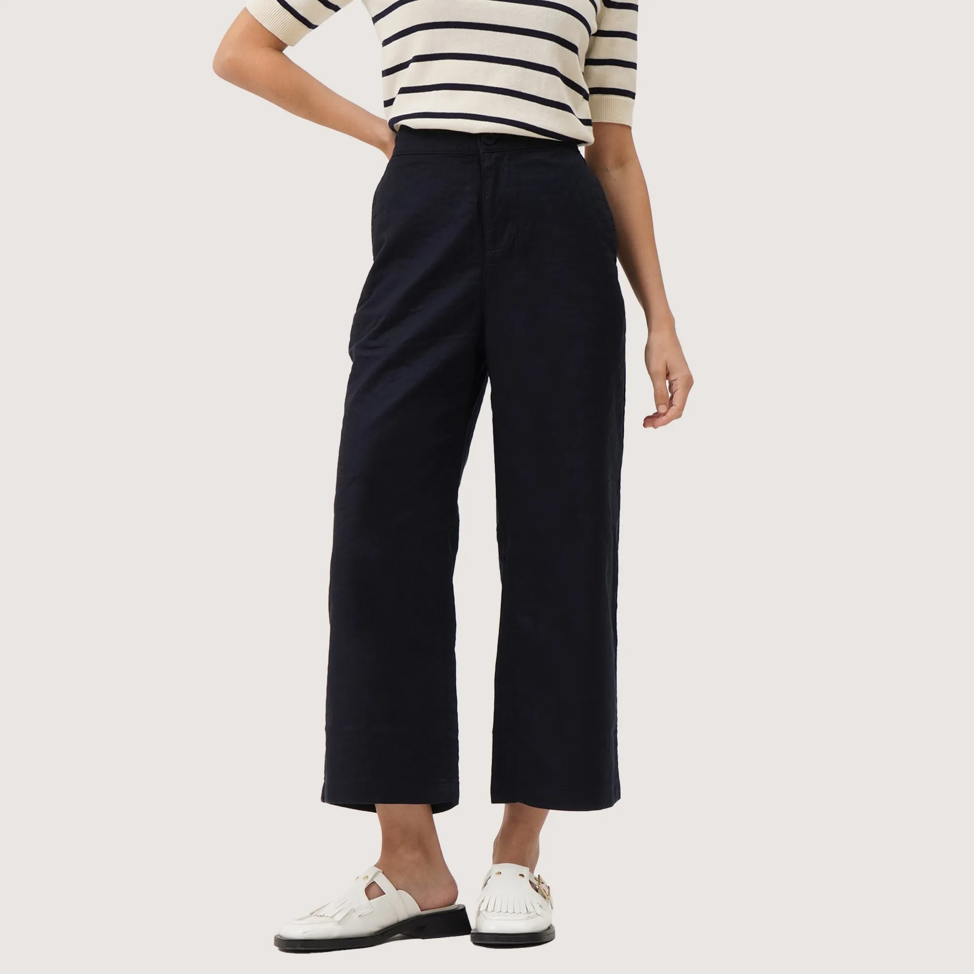 Regatta- Garterized Wide Legged Trousers