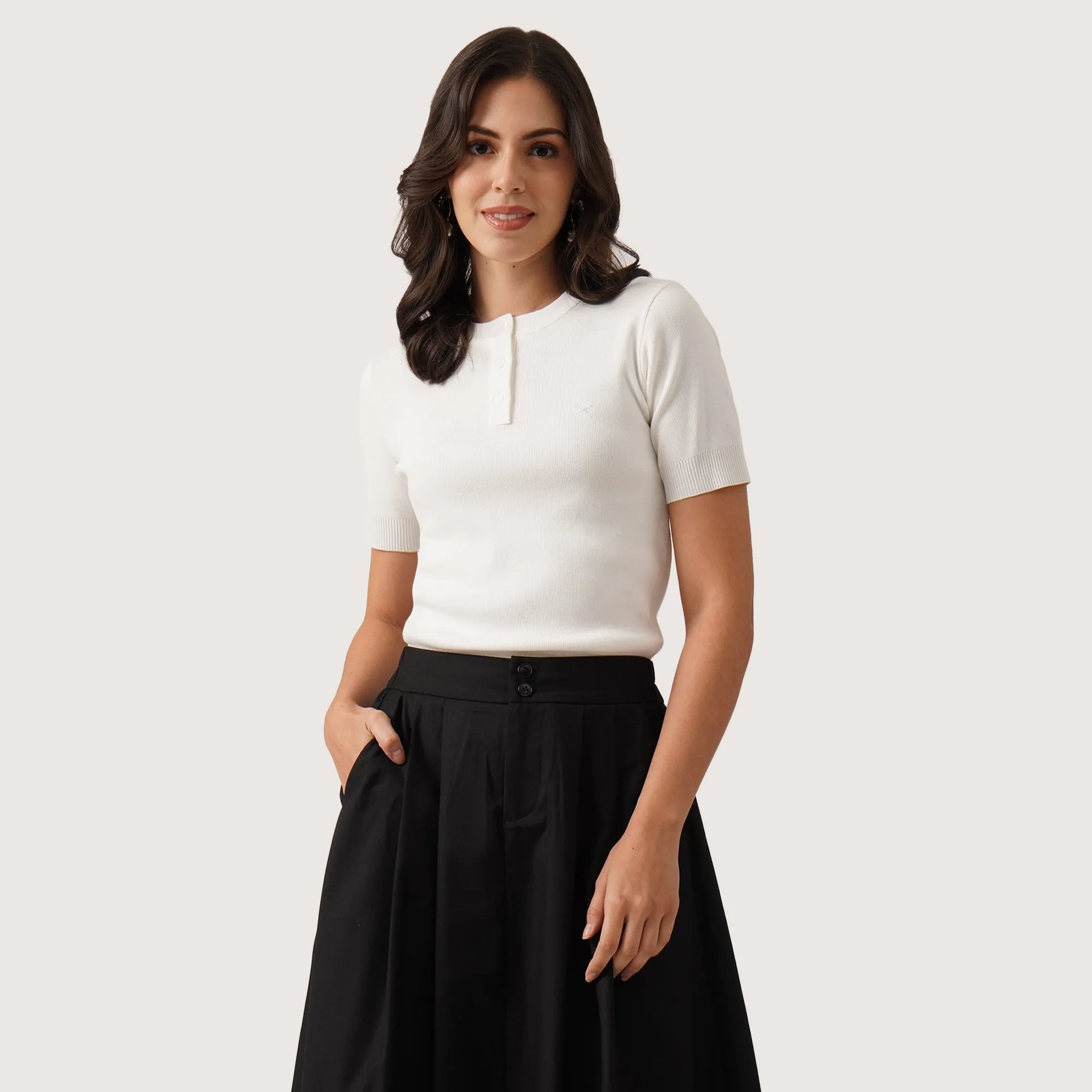 Regatta- Henley Knit Top