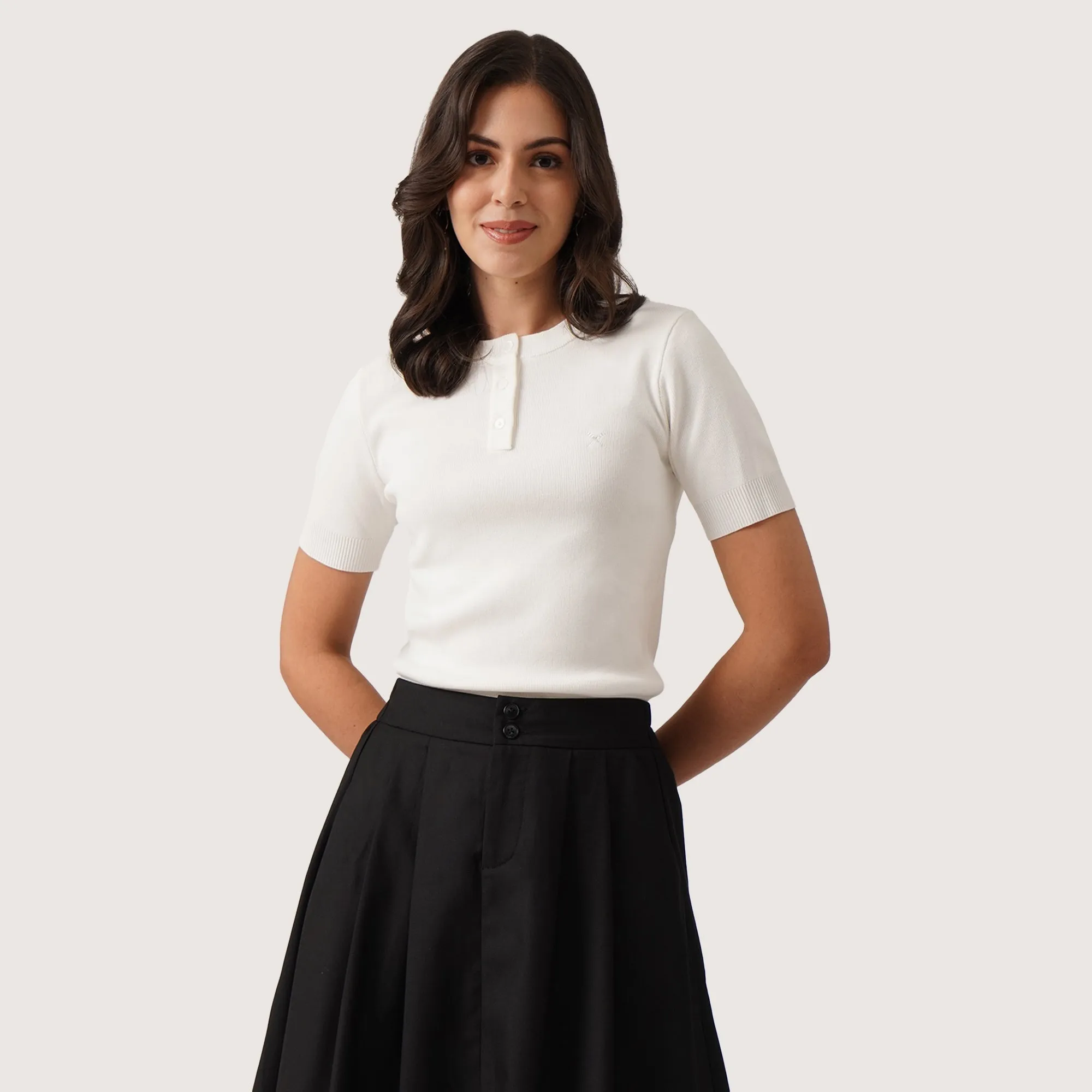 Regatta- Henley Knit Top
