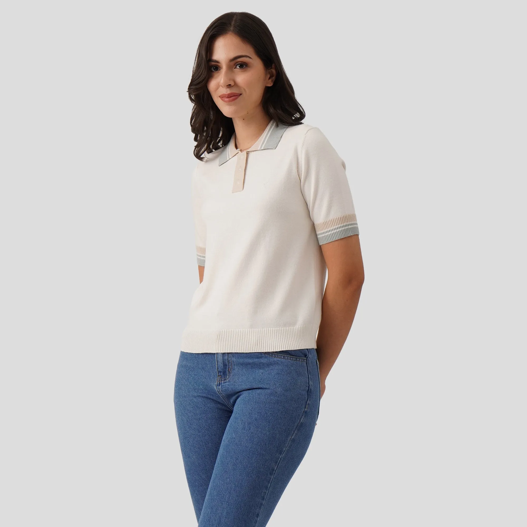 Regatta- Knit Polo With Contrast Tipping