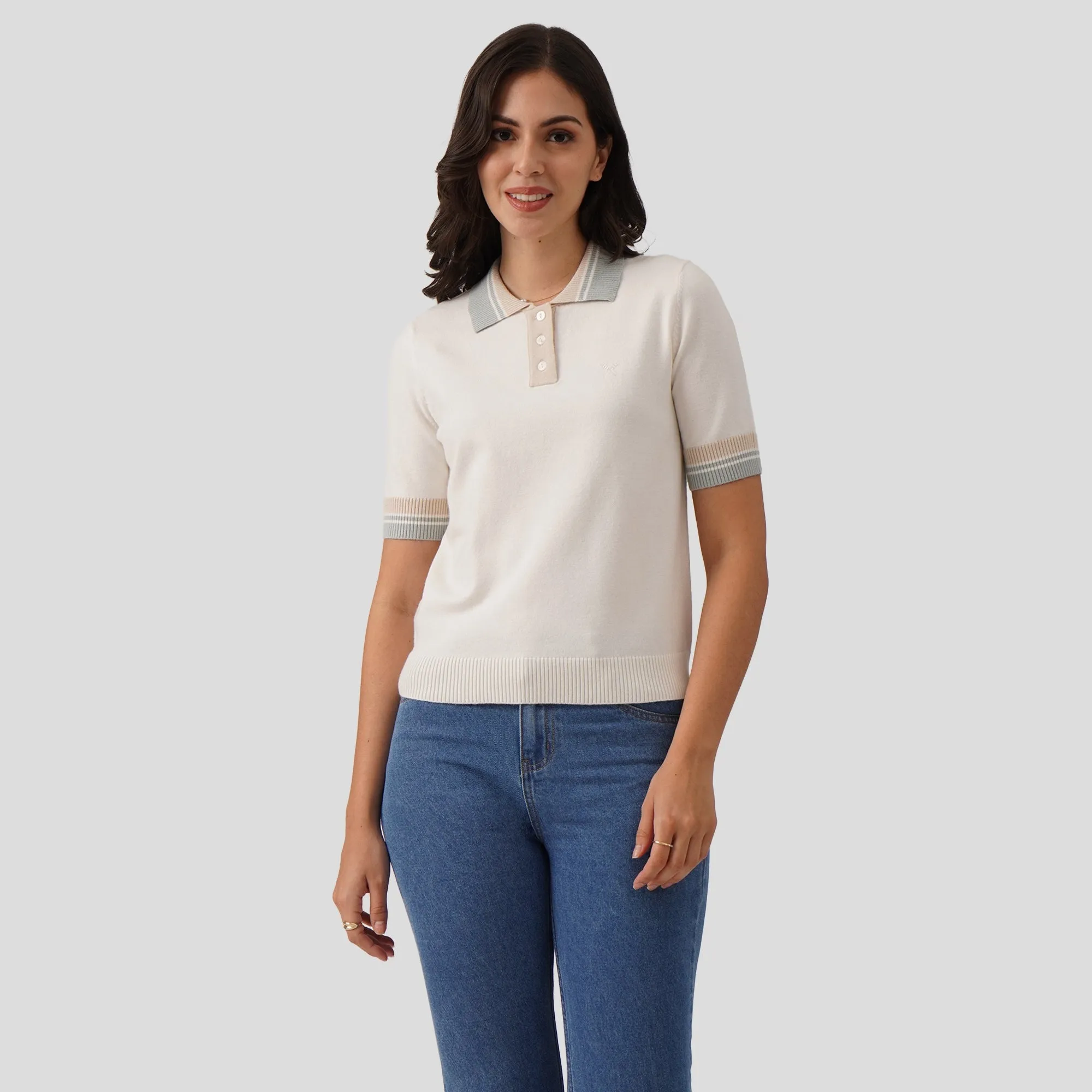 Regatta- Knit Polo With Contrast Tipping