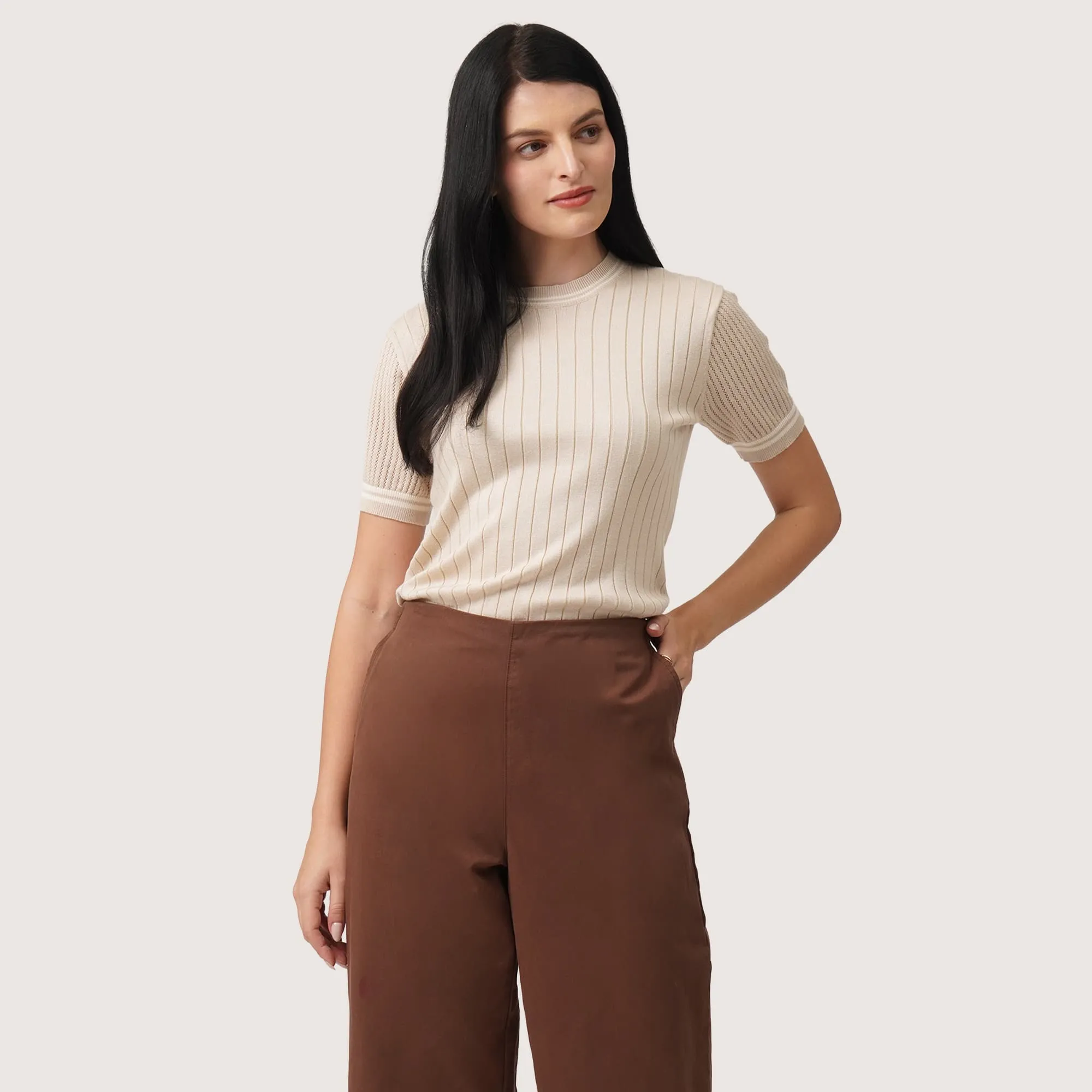 Regatta- Knit Top With Contrast Tipping
