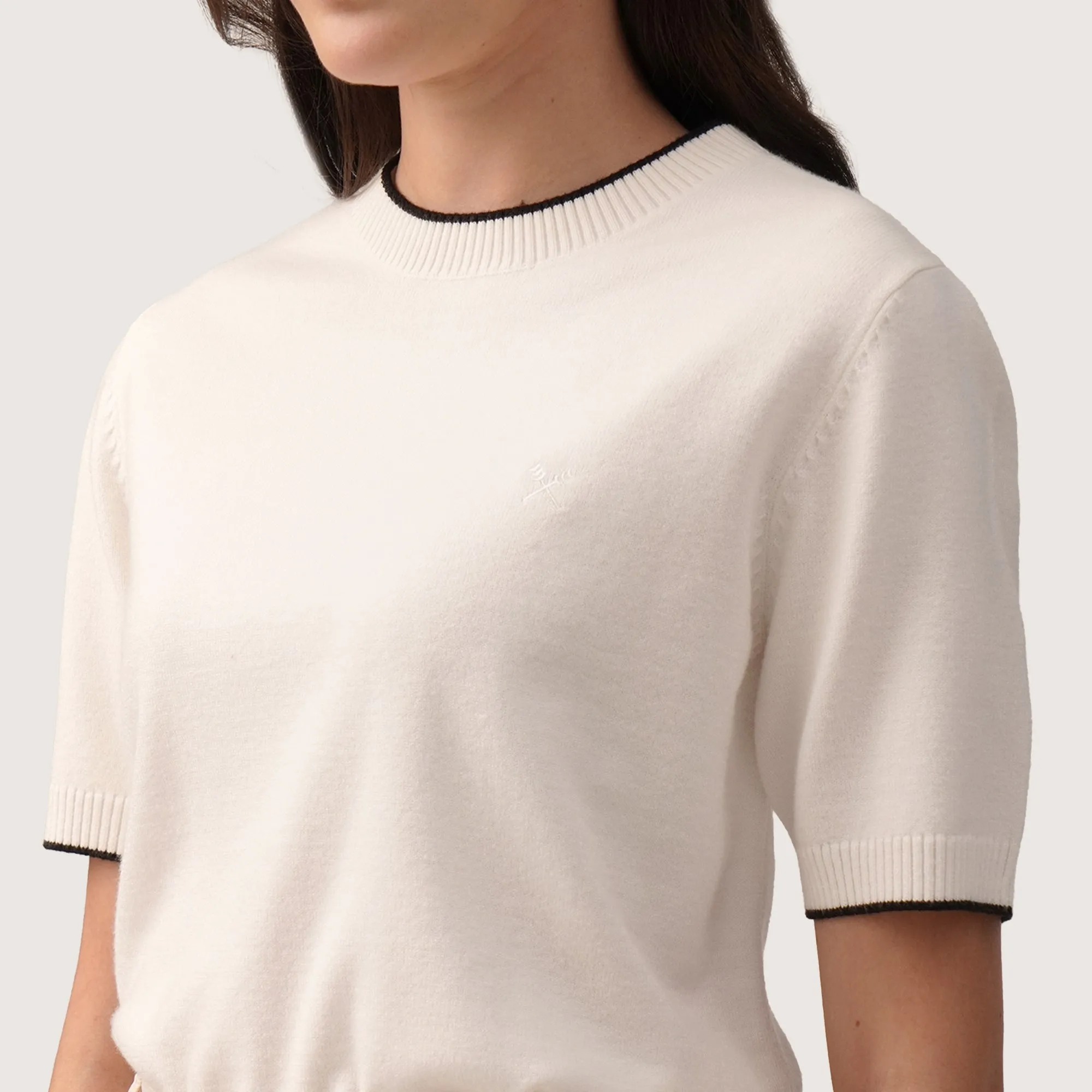 Regatta- Knit Top With Contrast Tipping