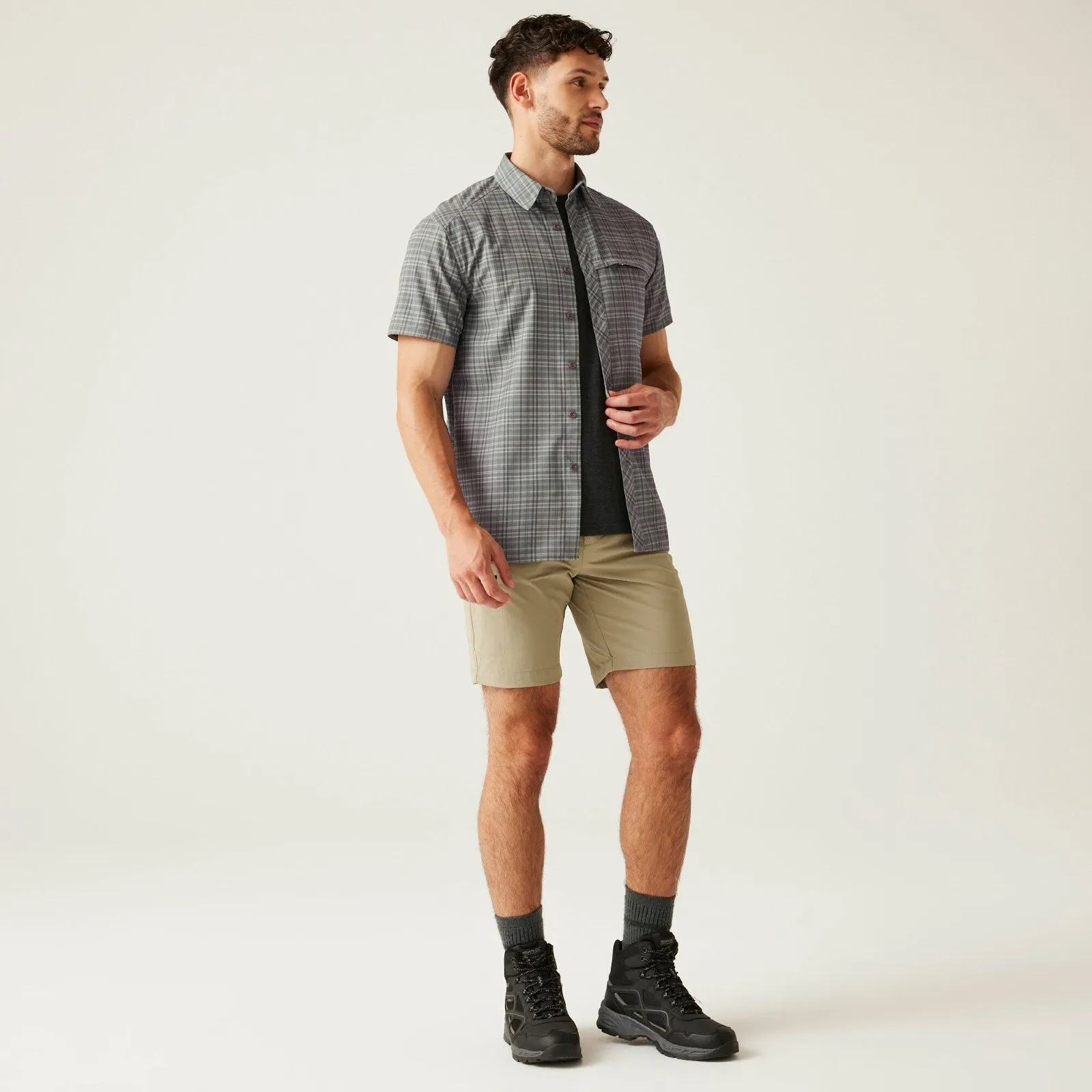 Regatta Mens Insect Repellent Packable Short Sleeve Shirt
