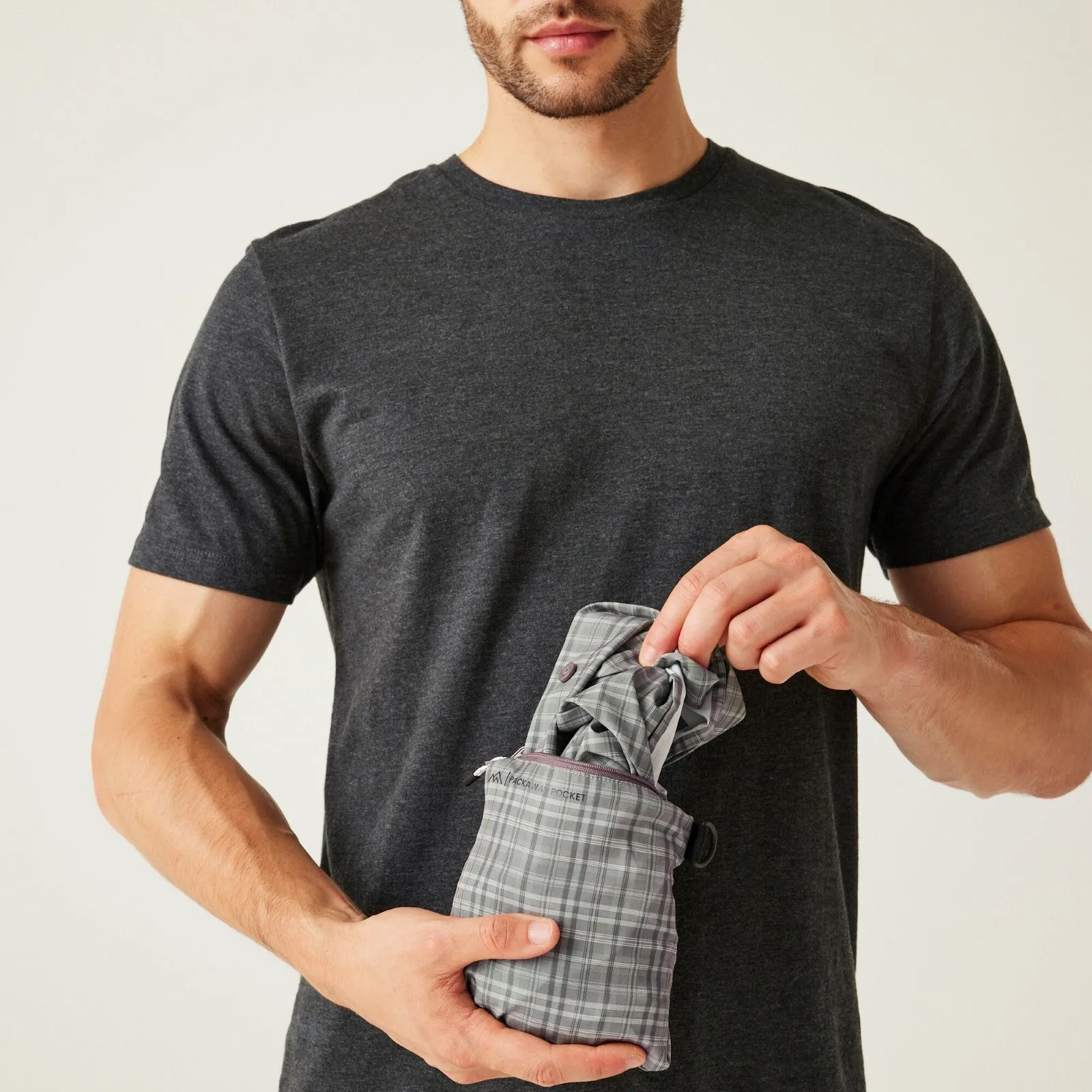 Regatta Mens Insect Repellent Packable Short Sleeve Shirt