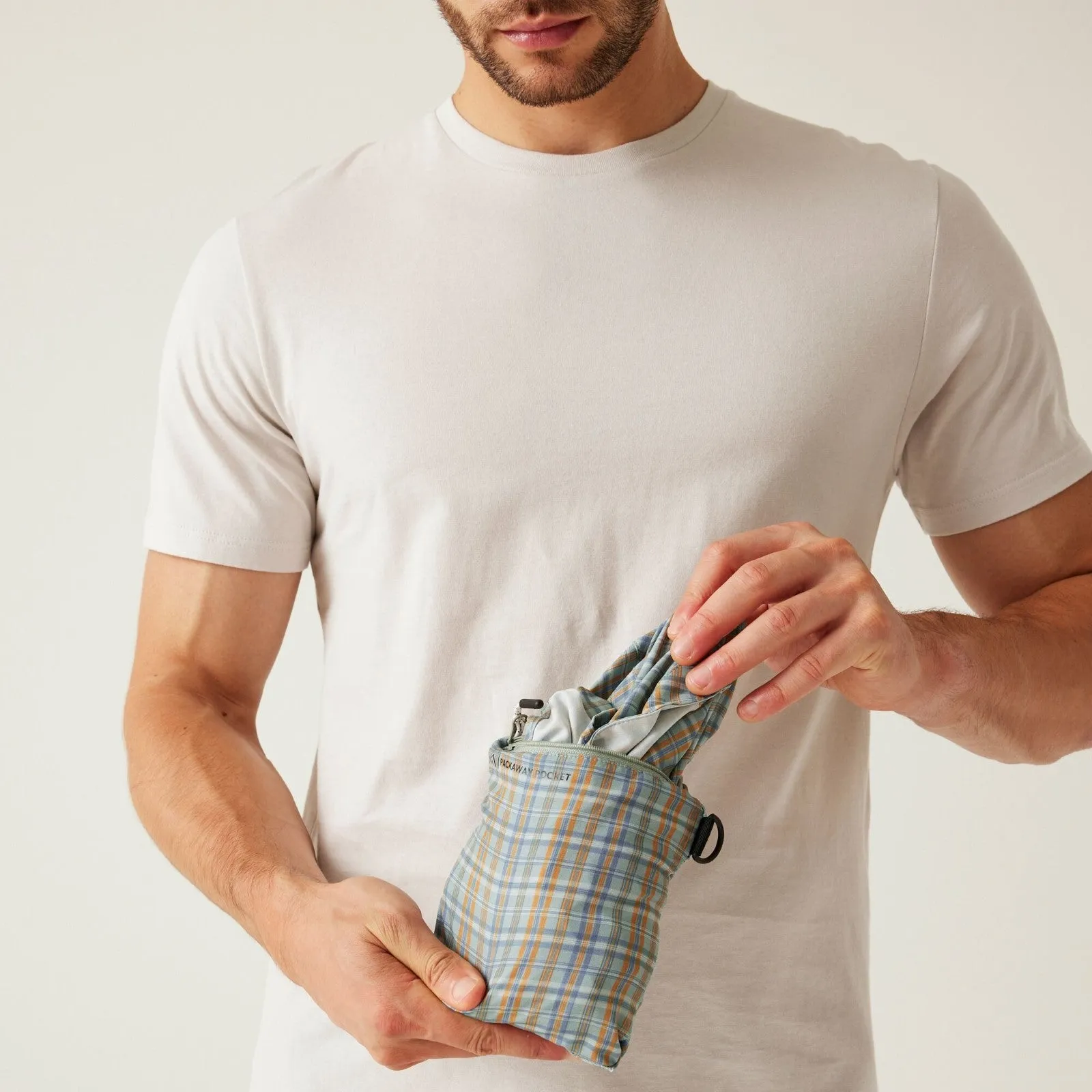 Regatta Mens Insect Repellent Packable Short Sleeve Shirt