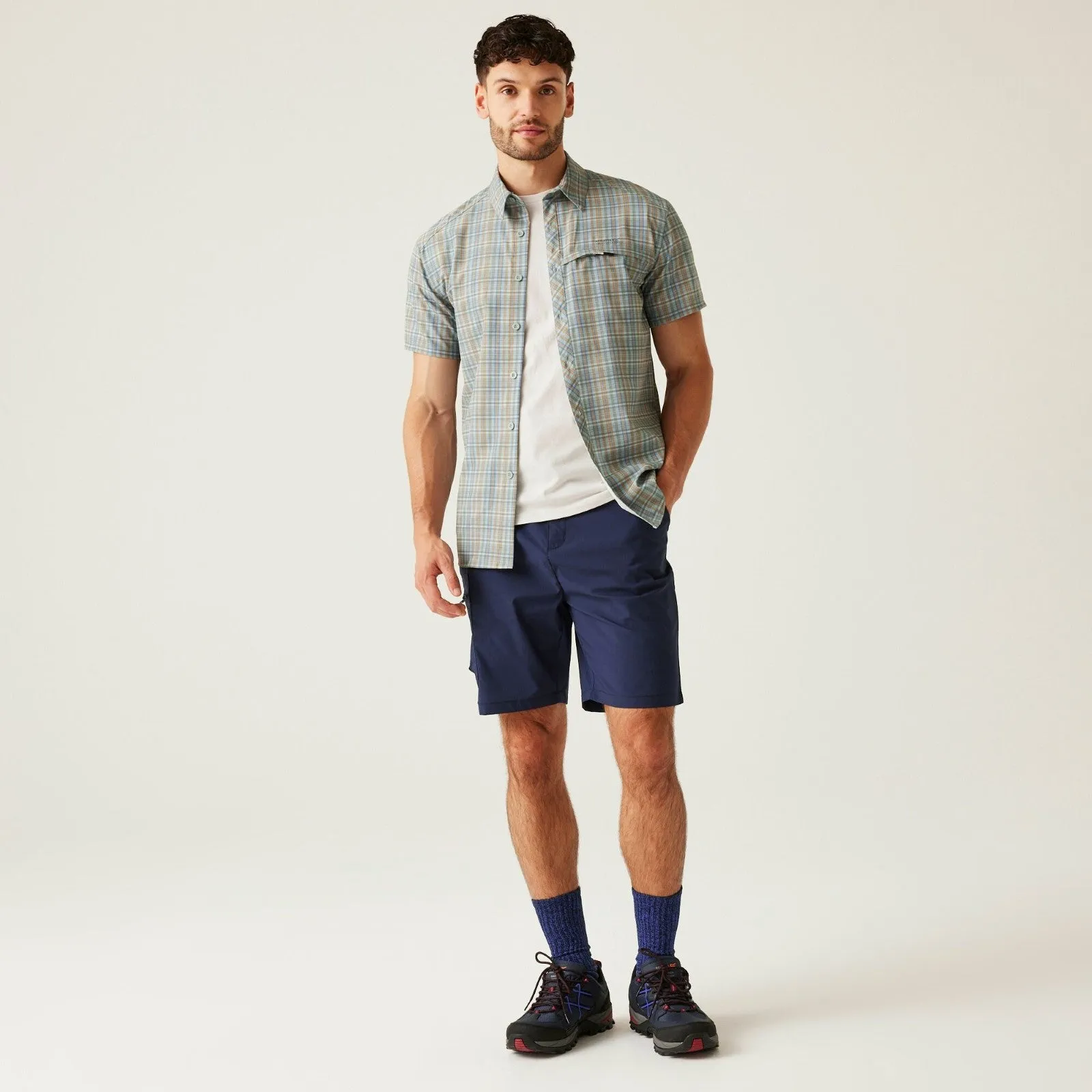 Regatta Mens Insect Repellent Packable Short Sleeve Shirt