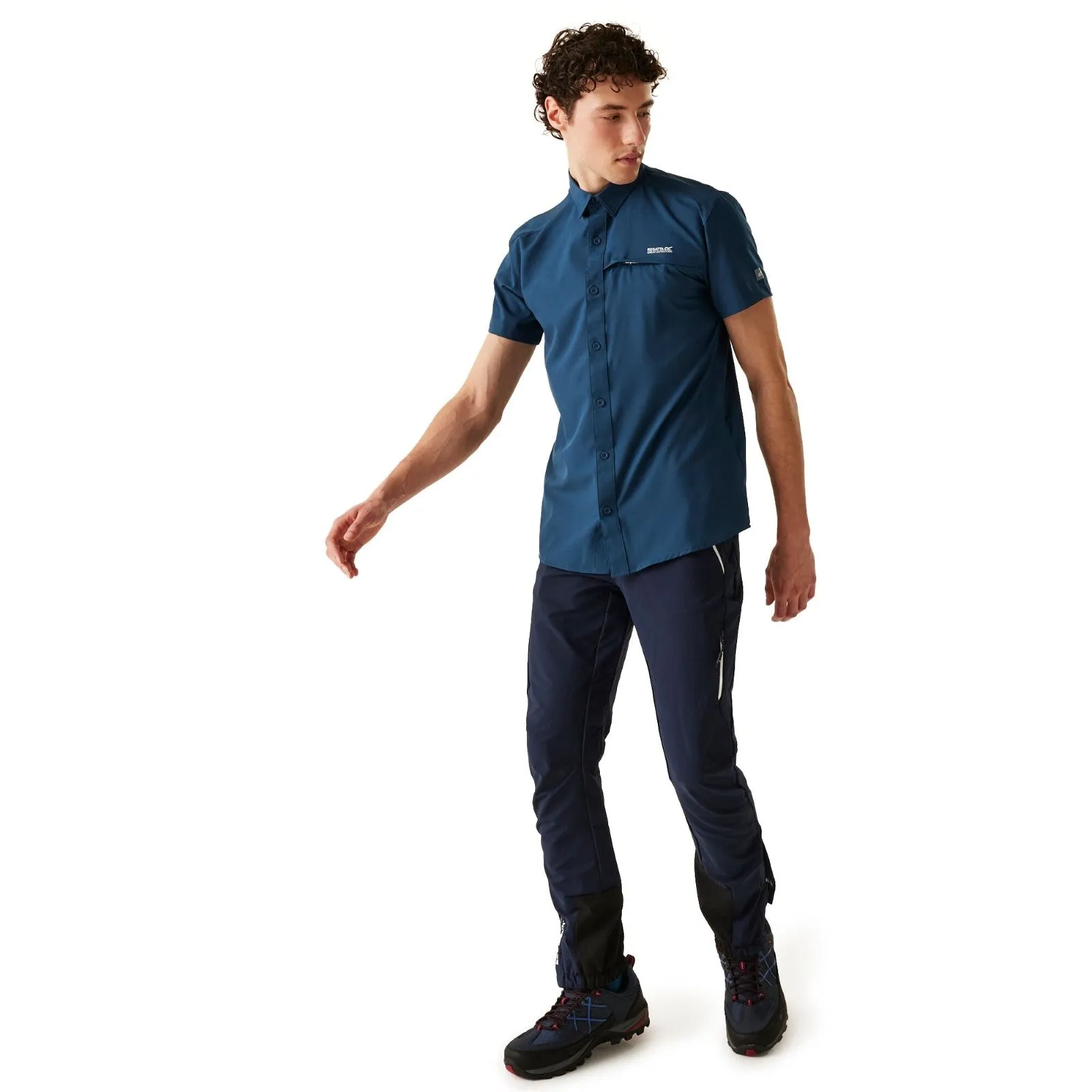 Regatta Mens Insect Repellent Packable Short Sleeve Shirt