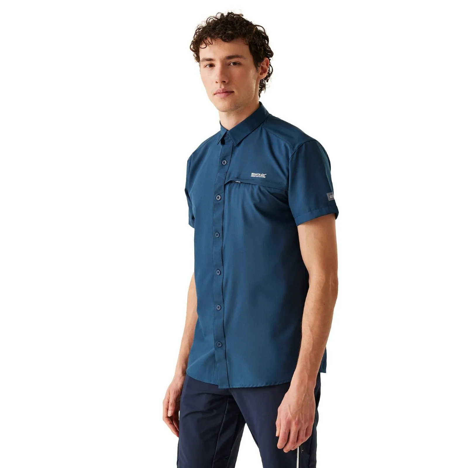 Regatta Mens Insect Repellent Packable Short Sleeve Shirt