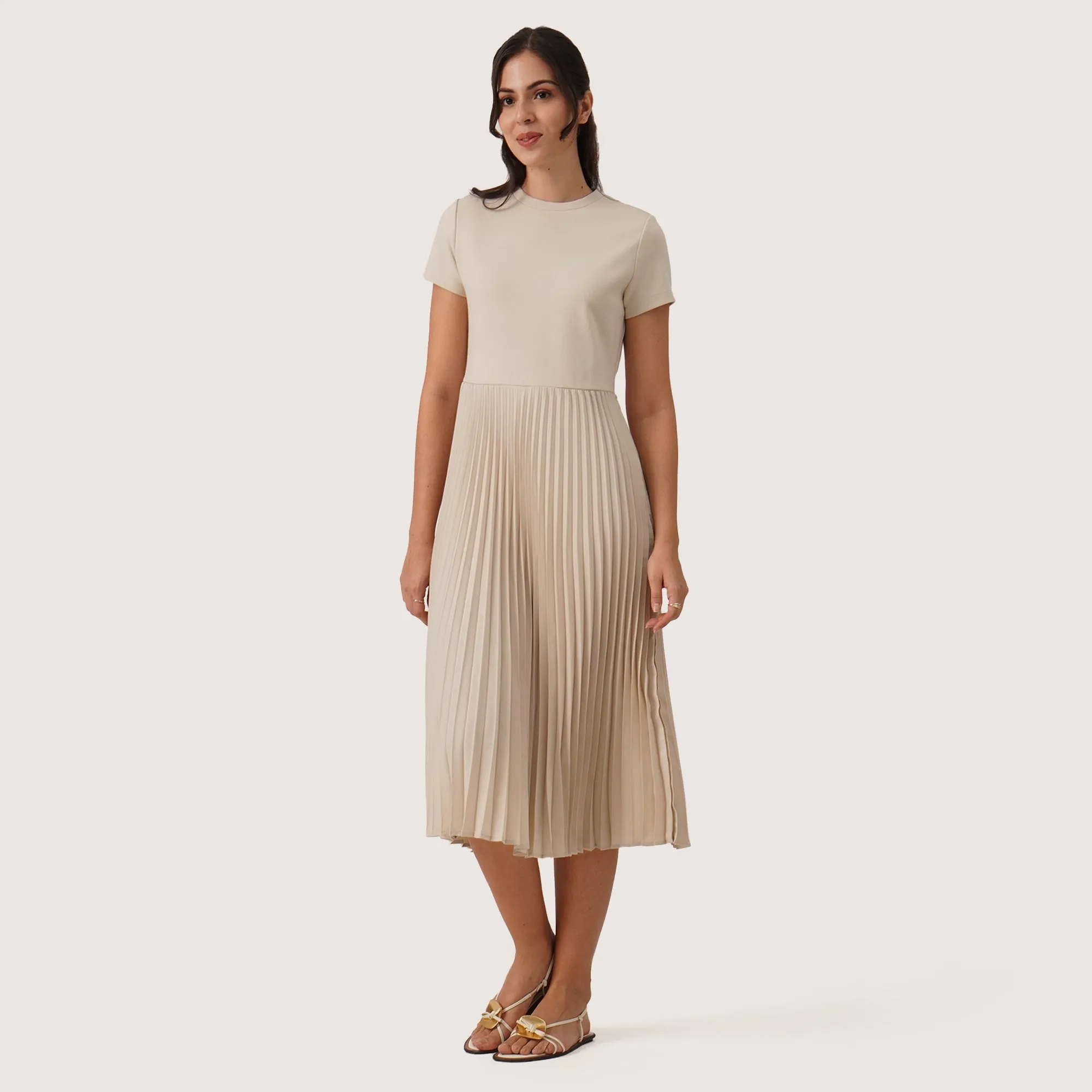 Regatta- Pleated Combination Dress