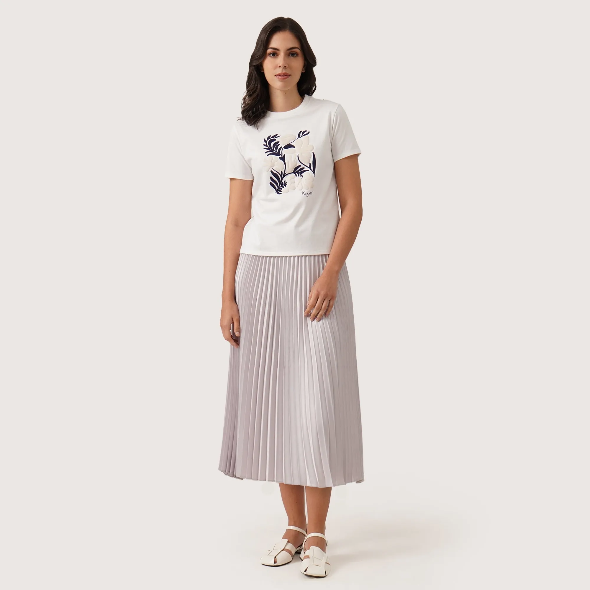 Regatta- Pleated Maxi Skirt