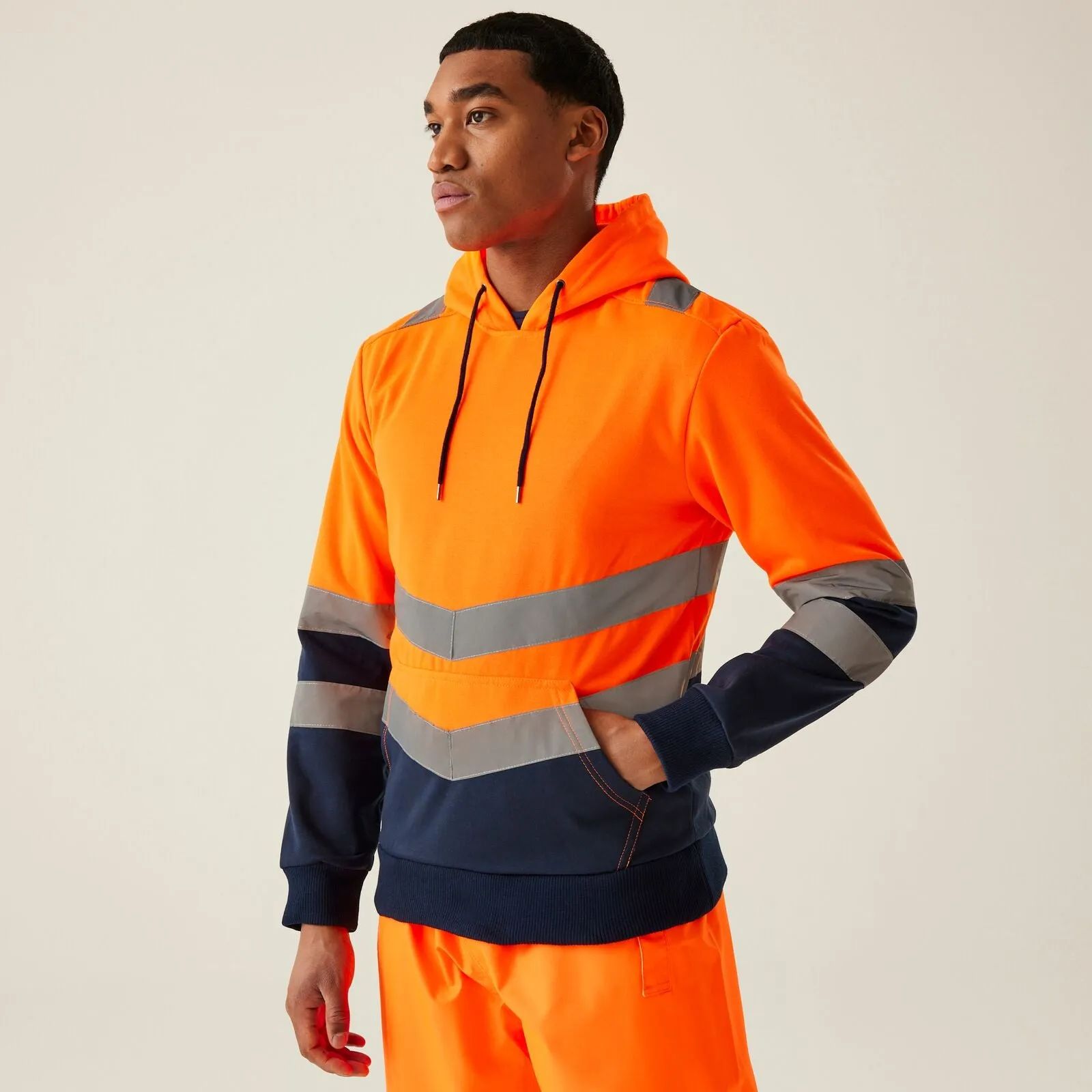 Regatta Professional Mens HI-VIS Two Tone Hoodie