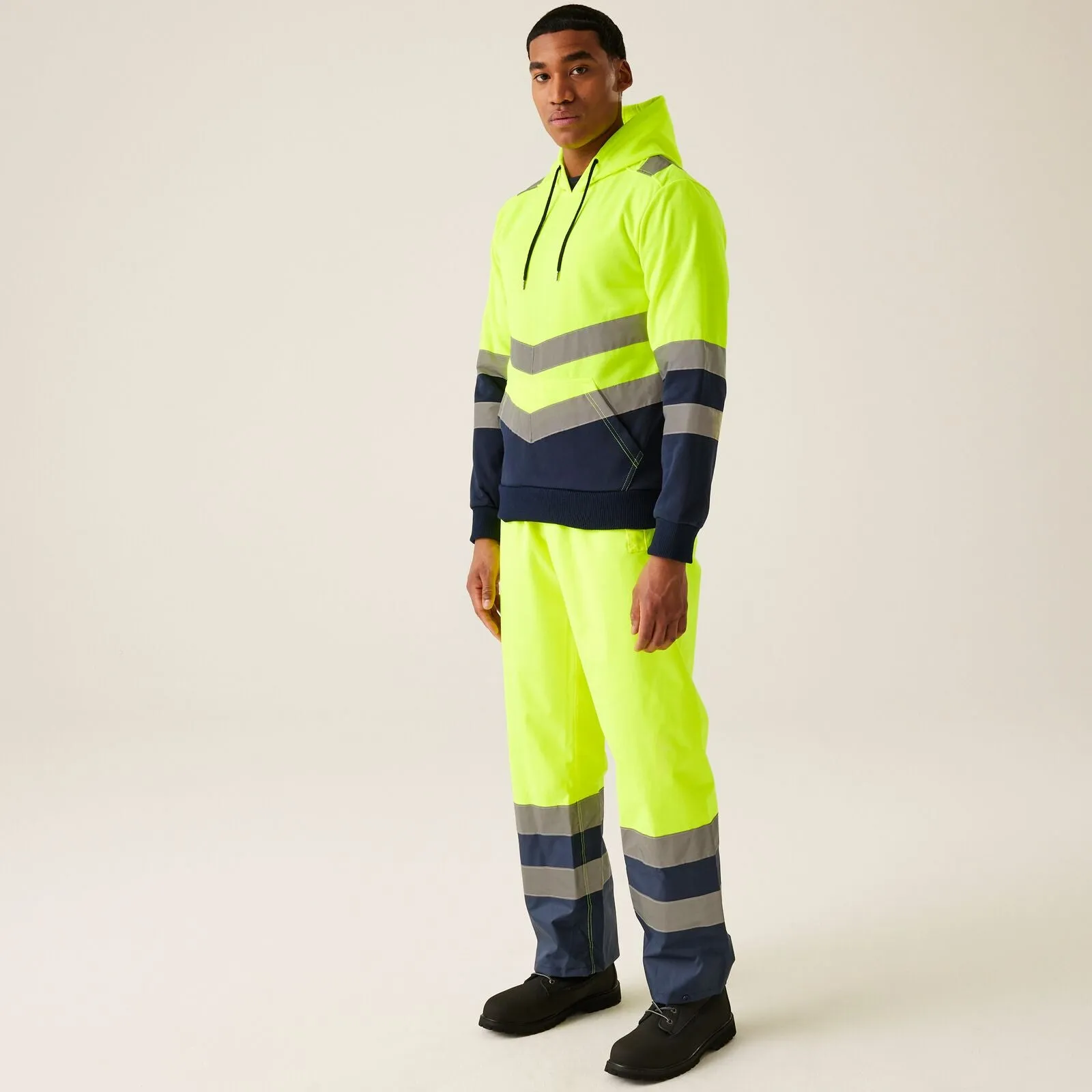 Regatta Professional Mens HI-VIS Two Tone Hoodie