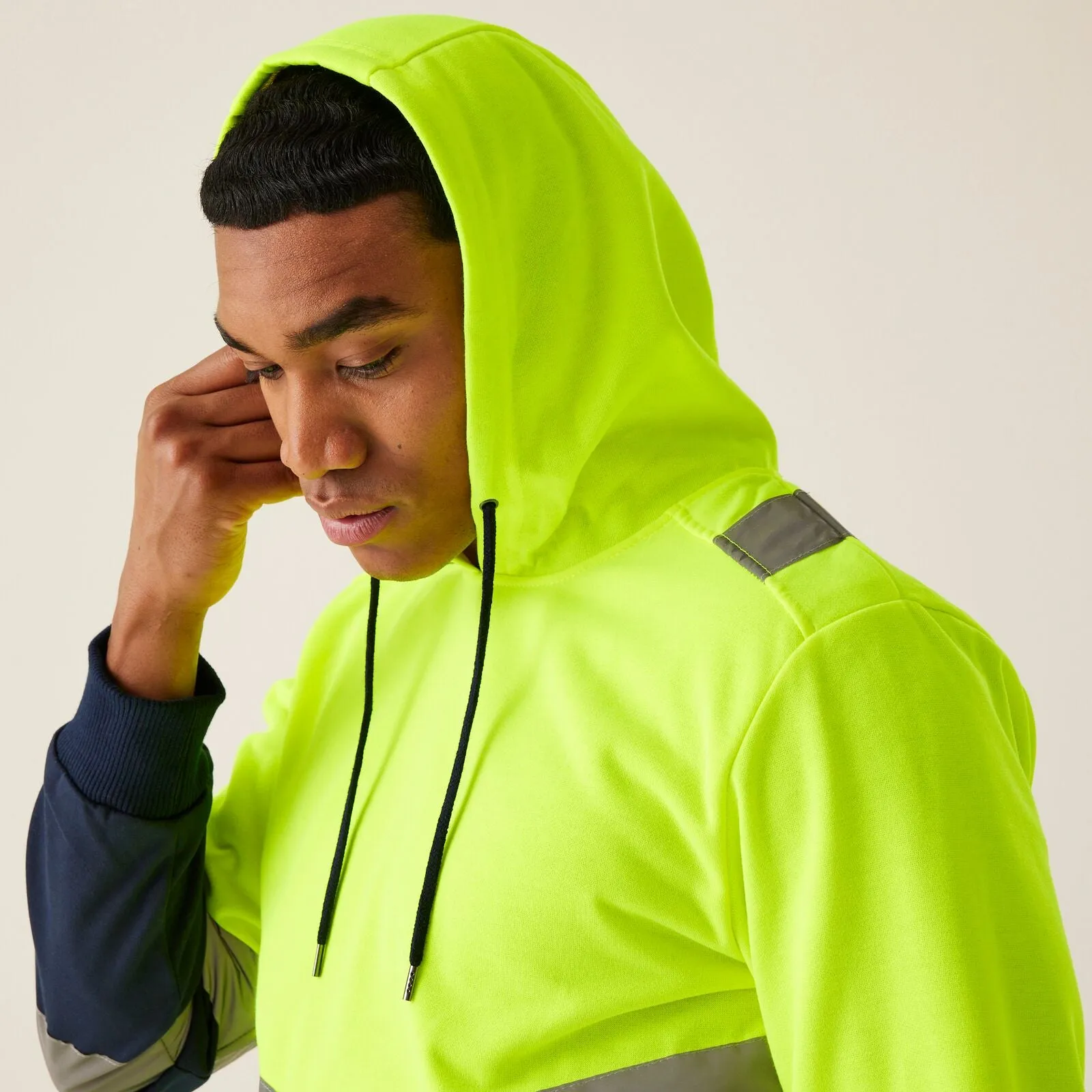Regatta Professional Mens HI-VIS Two Tone Hoodie