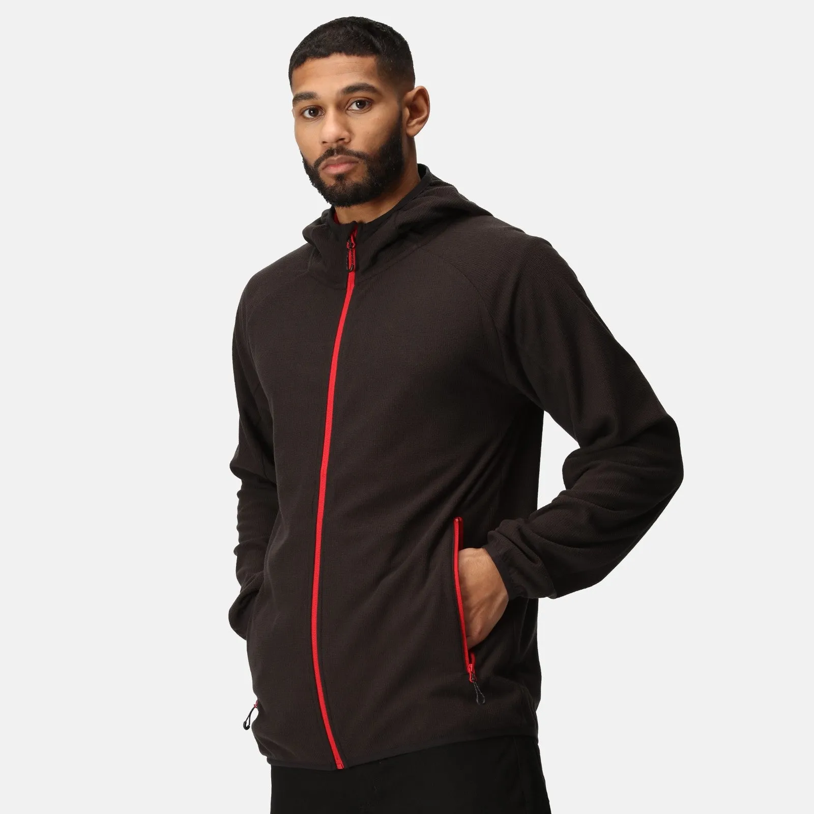 Regatta Professional Mens Navigate Hooded Full Zip Fleece