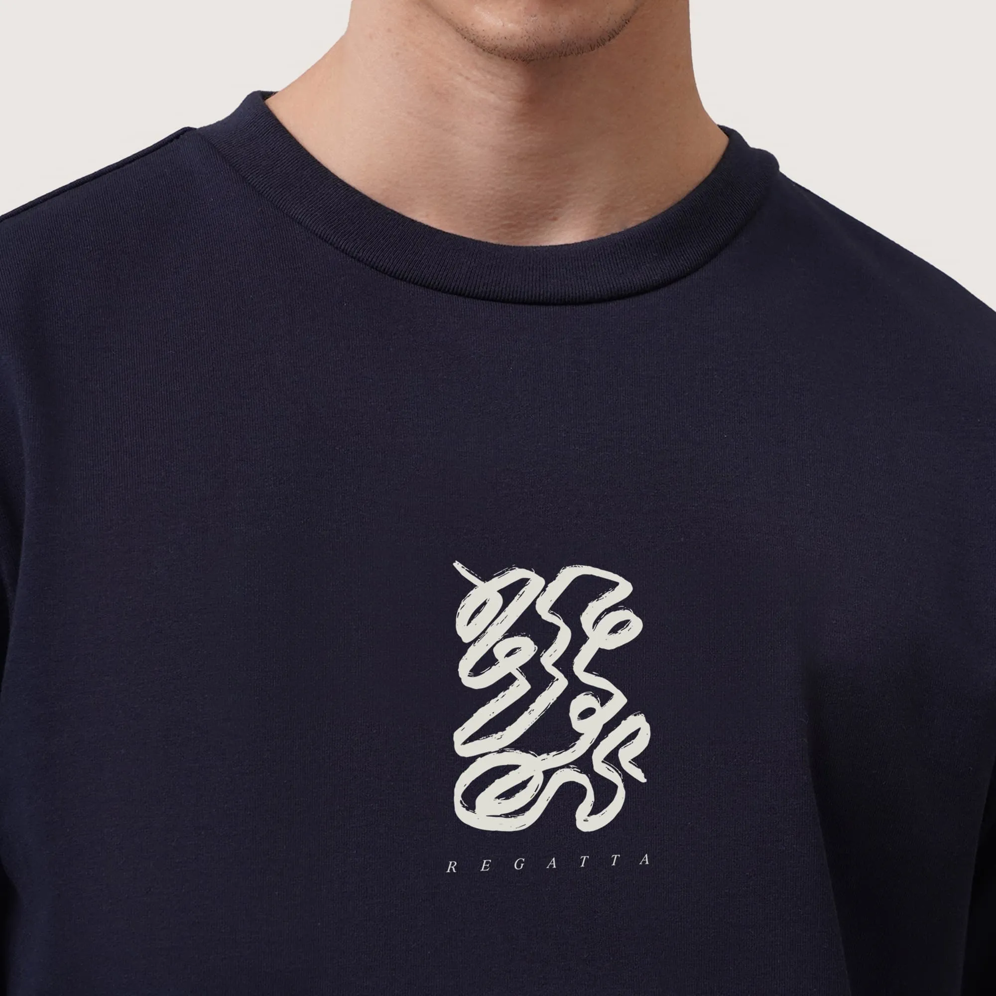 Regatta- Regular Fit Abstract Brush Strokes Graphic T-Shirt