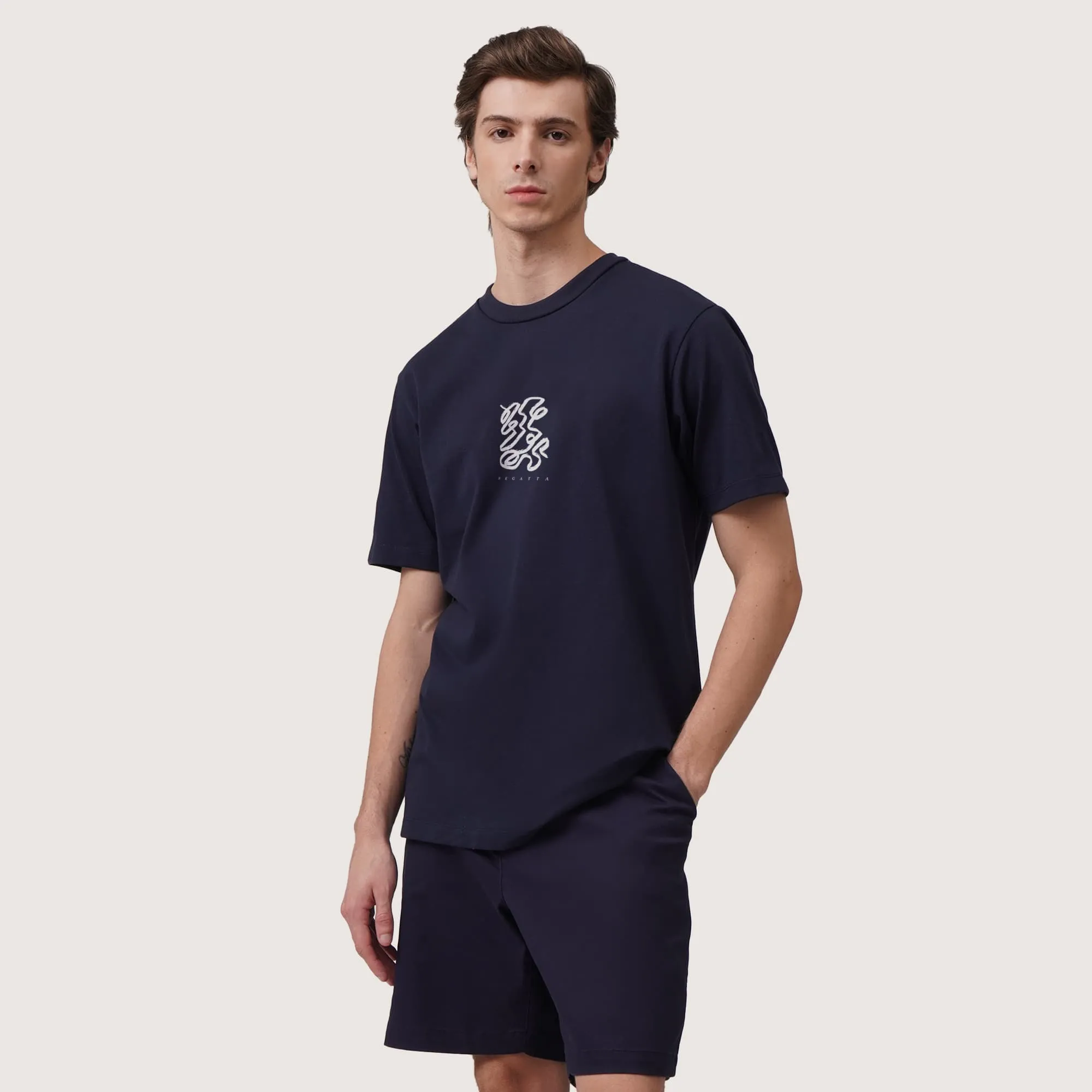 Regatta- Regular Fit Abstract Brush Strokes Graphic T-Shirt