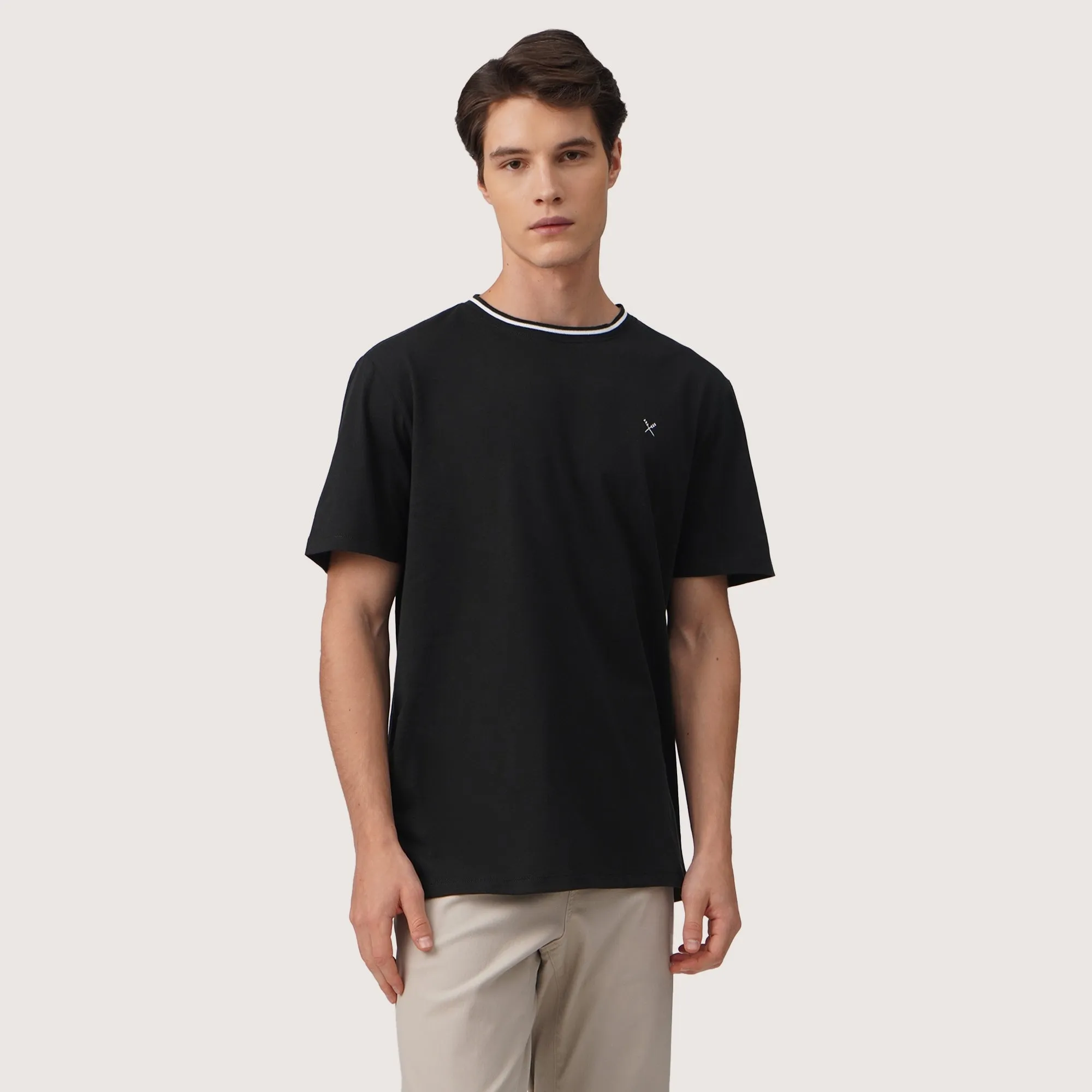 Regatta- Regular Fit Basic Tipping T-Shirt In Single Jersey